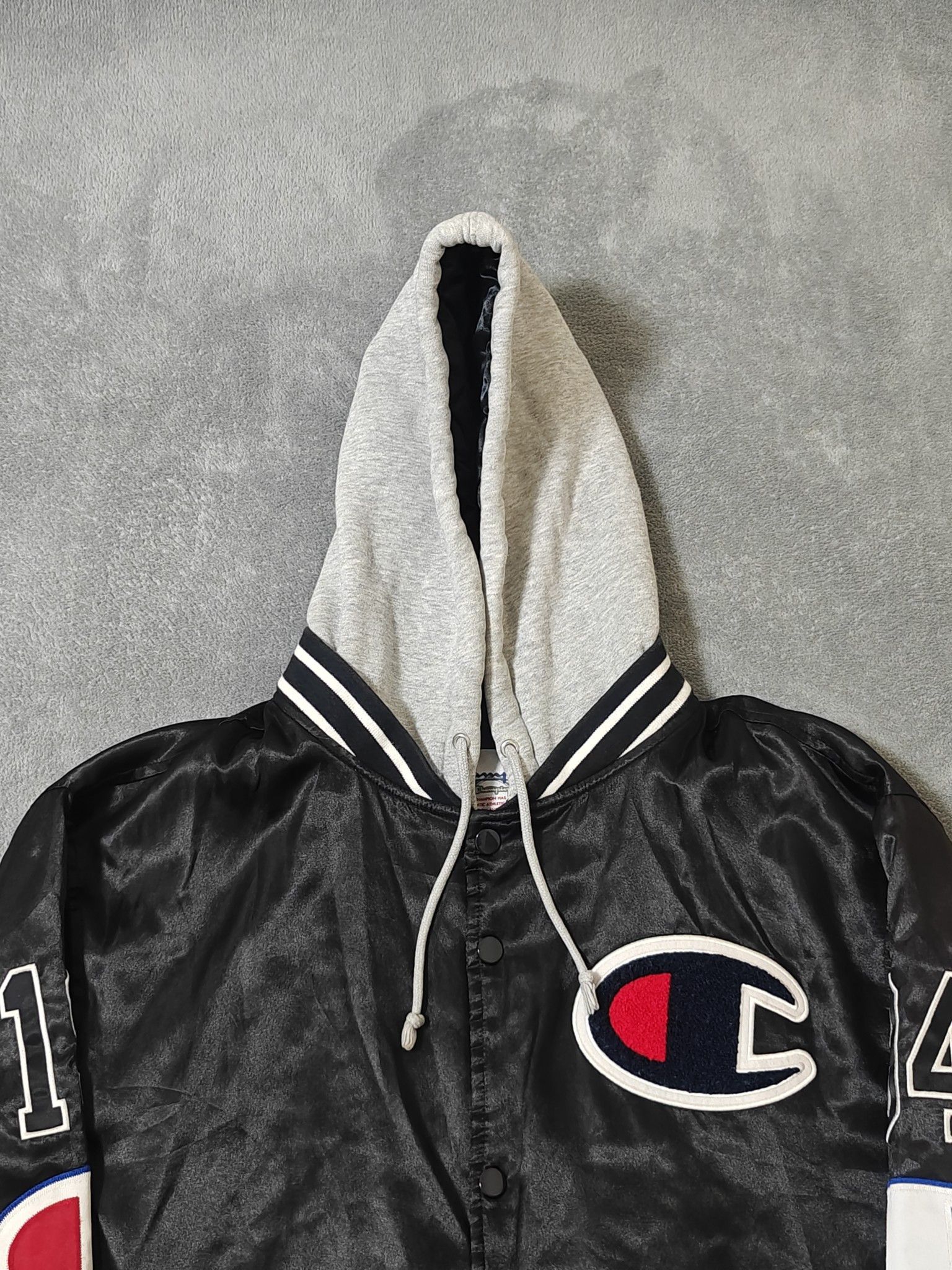 Supreme Supreme x Champion Hooded Varsity Jacket Size L Size US L / EU 52-54 / 3 - 5 Thumbnail