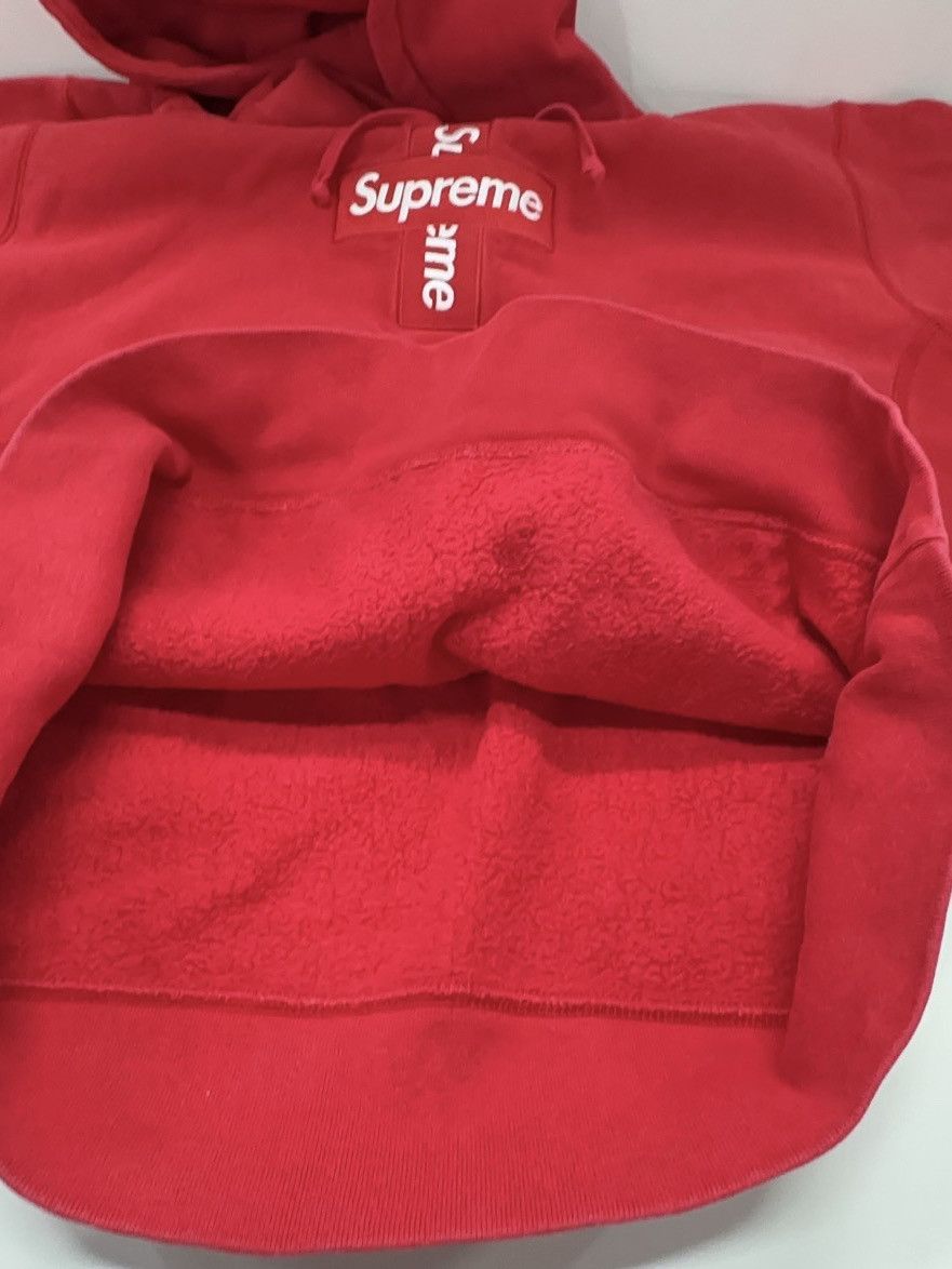 Supreme Supreme Cross Box Logo Hoodie Red Size L Size US L / EU 52-54 / 3 - 8 Thumbnail