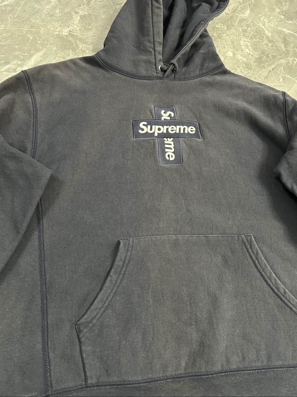 Supreme Supreme Cross Box Logo Hooded Sweatshirt US M Size US M / EU 48-50 / 2 - 9 Thumbnail
