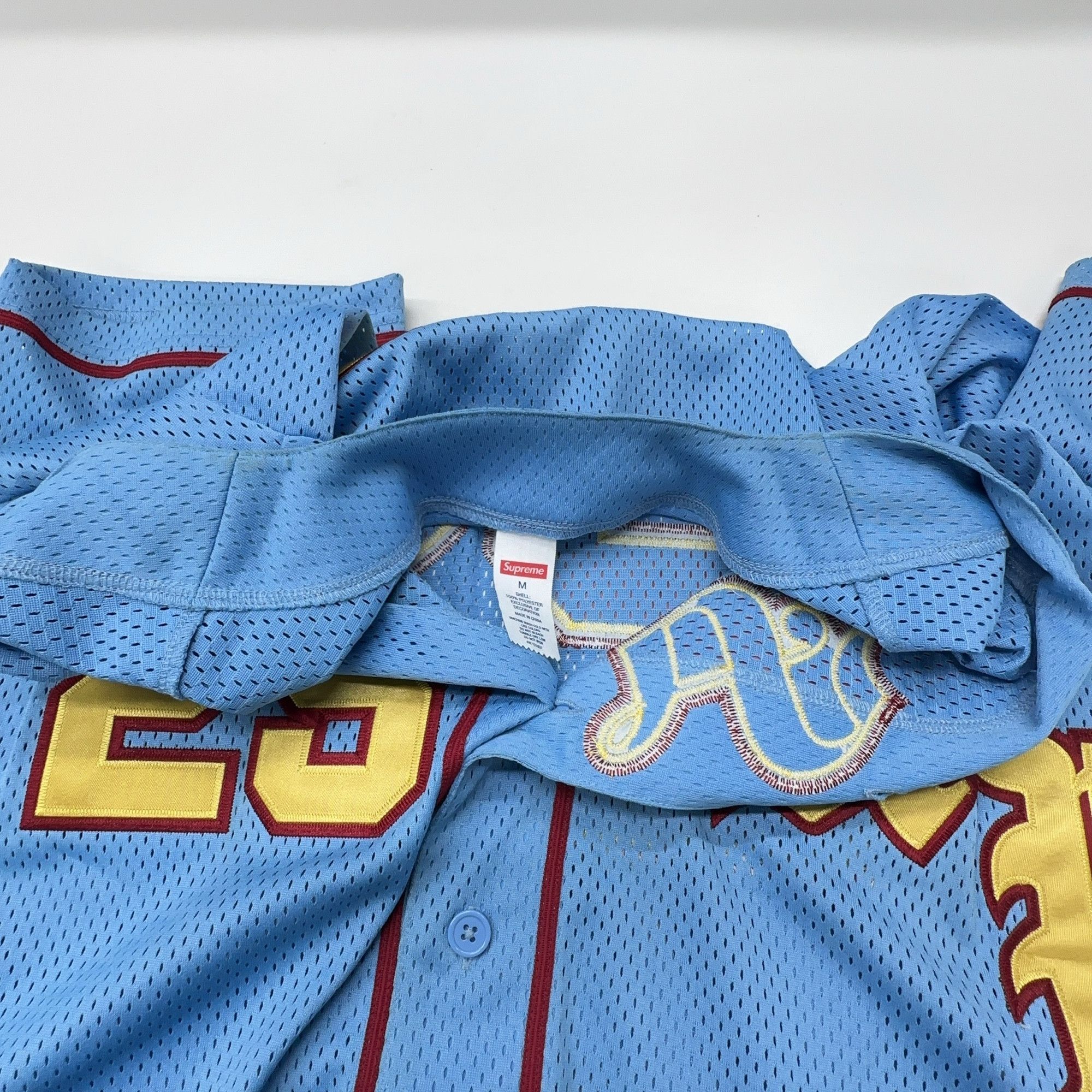 Supreme Supreme Old English Baseball Jersey Size M Size US M / EU 48-50 / 2 - 5 Thumbnail