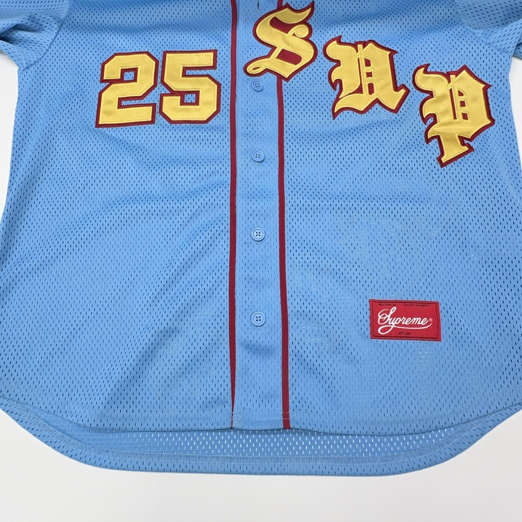 Supreme Supreme Old English Baseball Jersey Size M Size US M / EU 48-50 / 2 - 8 Thumbnail