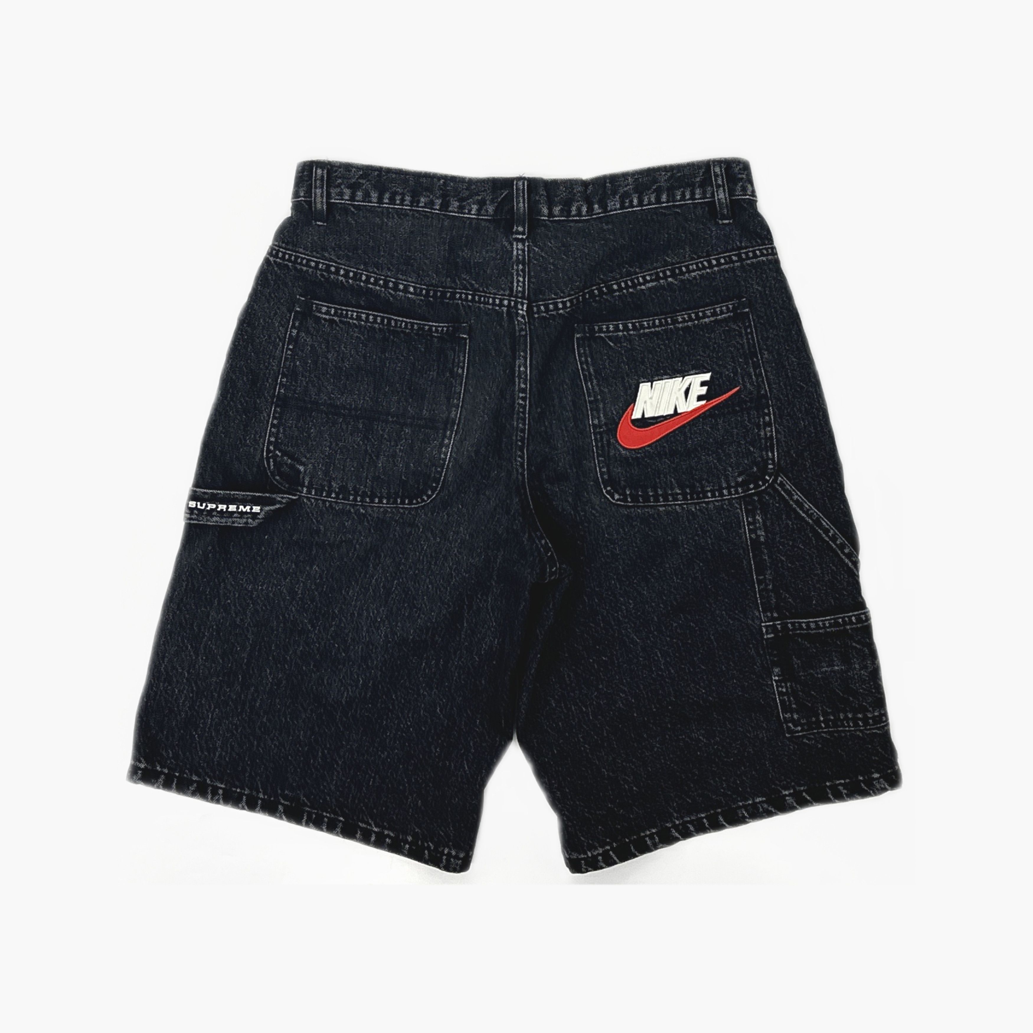 Supreme Supreme x Nike Logo Denim Shorts Size 30 Size US 30 / EU 46 - 2 Thumbnail