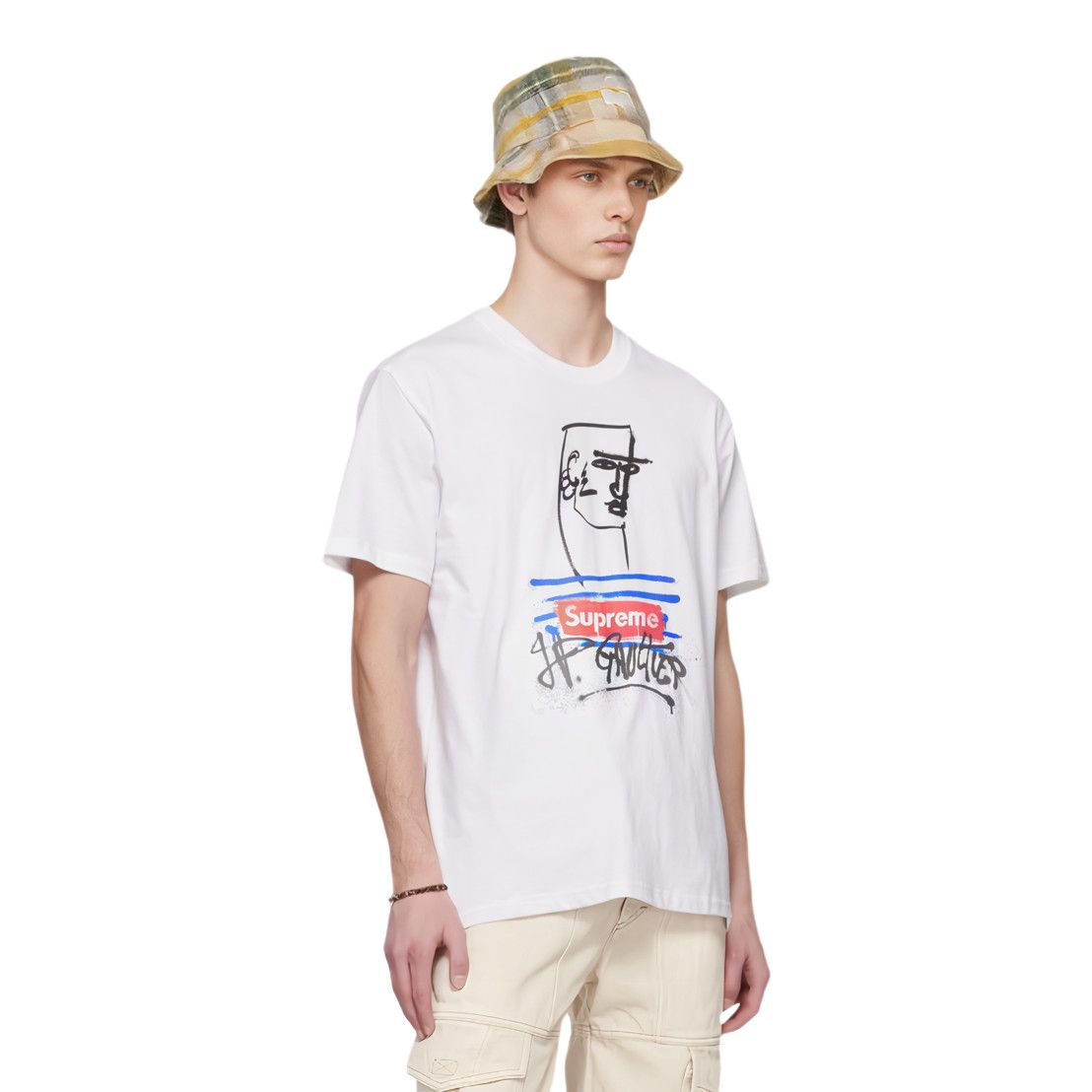 Supreme Supreme x Jean Paul Gaultier Logo T-Shirt Size M Size US M / EU 48-50 / 2 - 5 Thumbnail