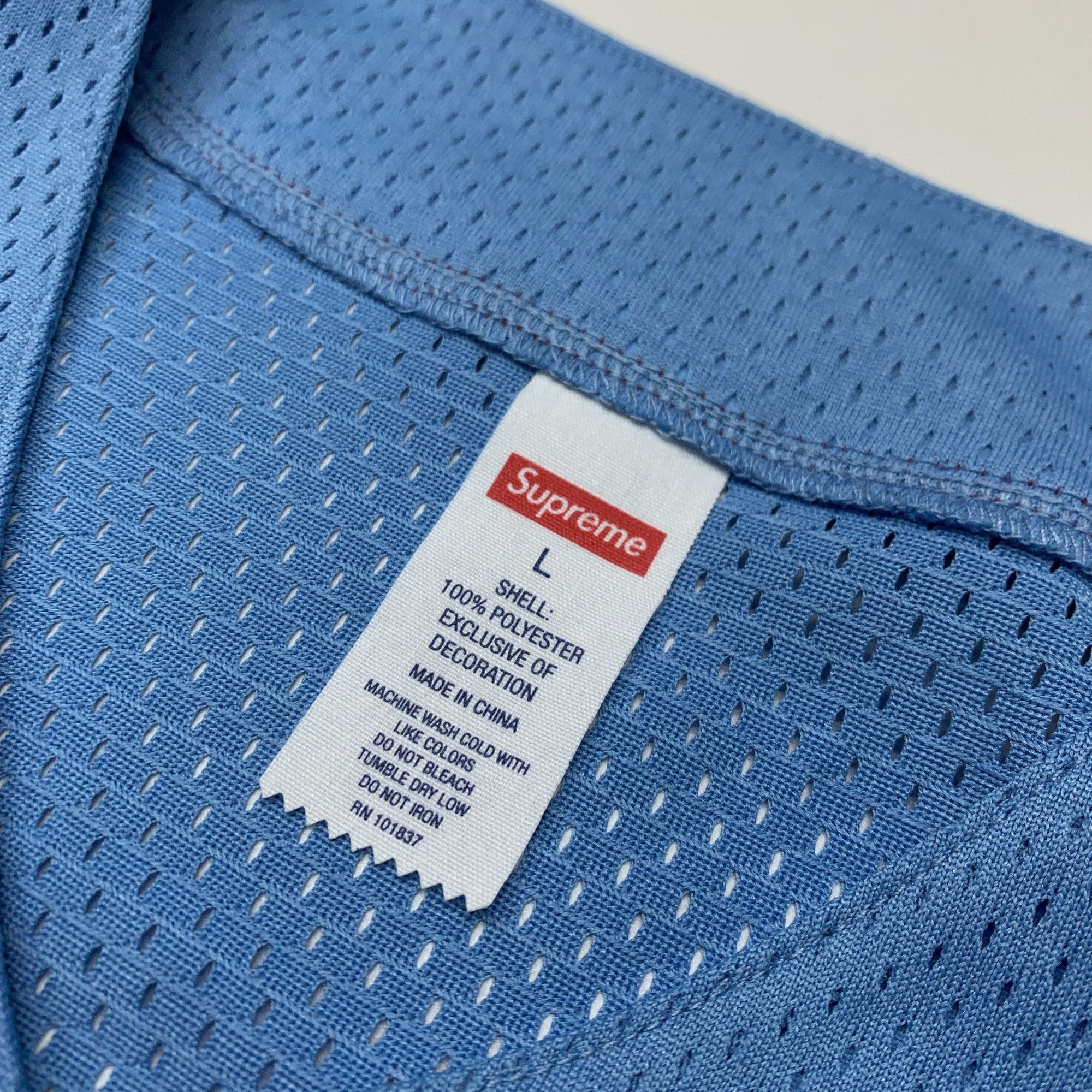 Supreme Supreme Old English Baseball Jersey Blue Size L Size US L / EU 52-54 / 3 - 4 Thumbnail