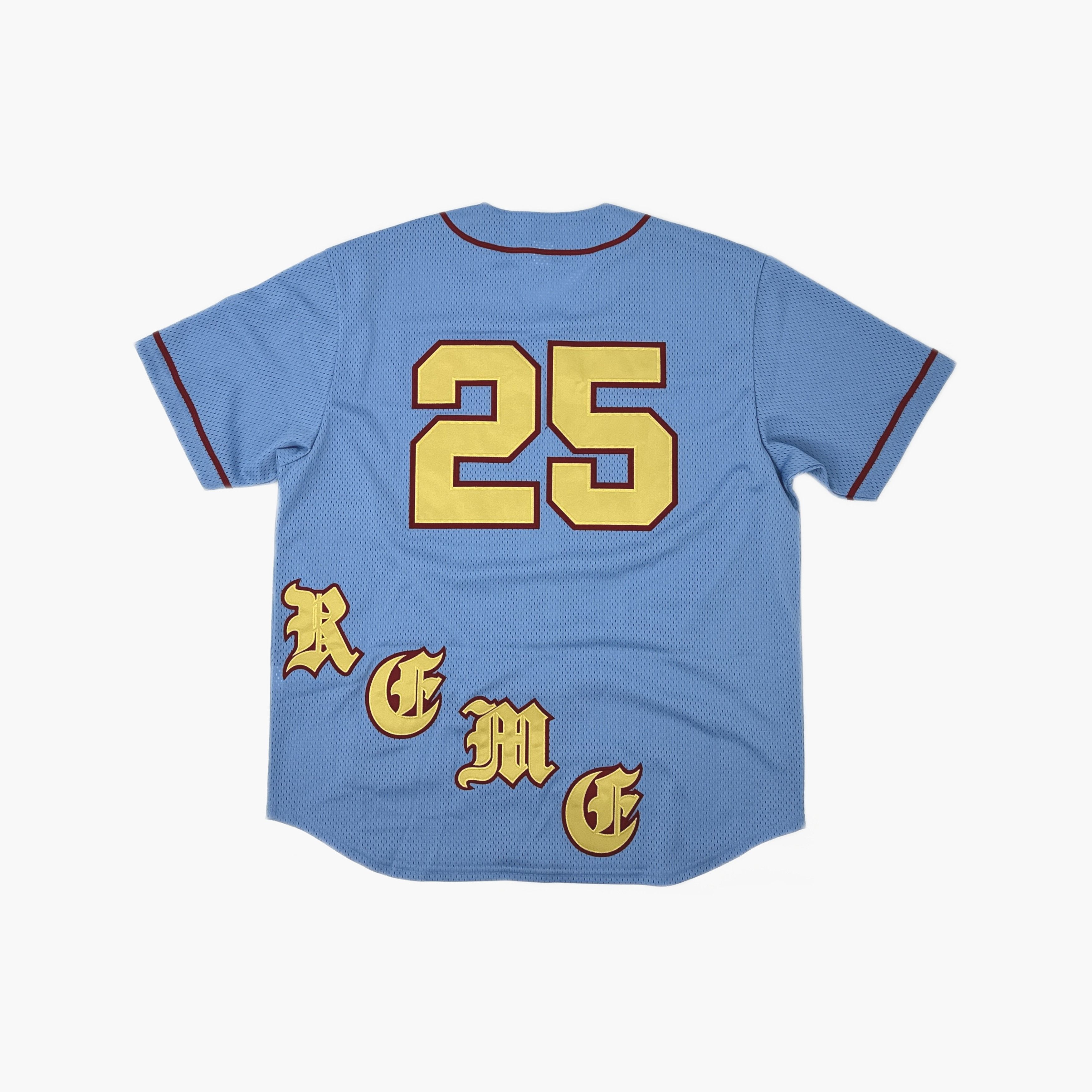 Supreme Supreme Old English Baseball Jersey Blue Size L Size US L / EU 52-54 / 3 - 2 Thumbnail