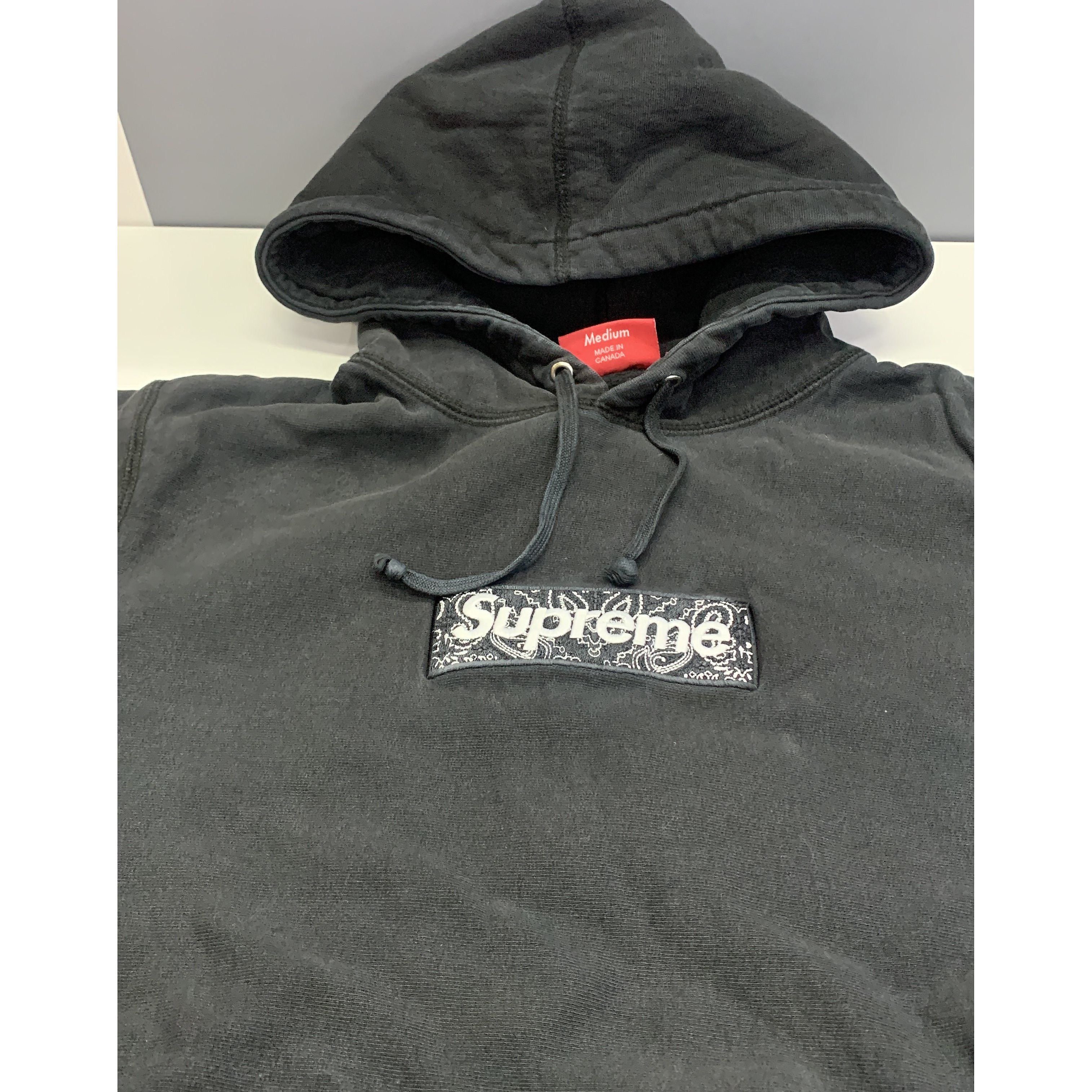 Supreme Supreme Bandana Box Logo Hoodie Black Size M Size US M / EU 48-50 / 2 - 5 Thumbnail