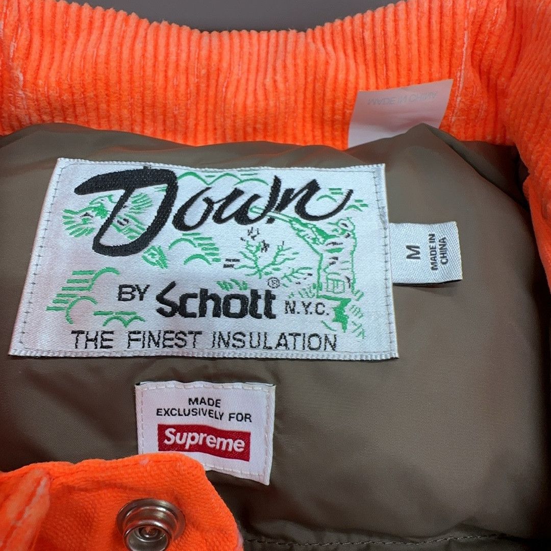Supreme Supreme x Schott Canvas Down Trucker Jacket Size M Size US M / EU 48-50 / 2 - 3 Thumbnail