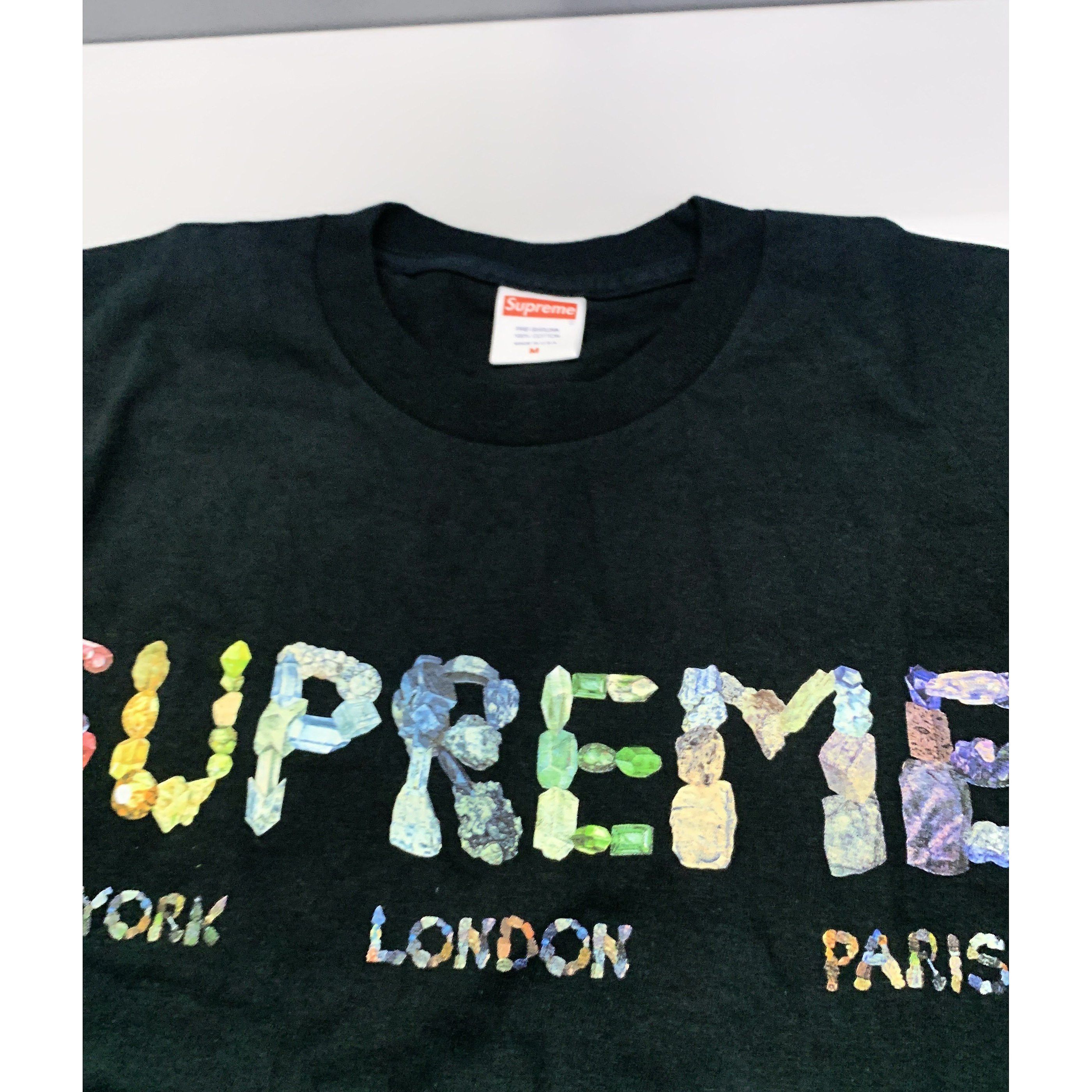 Supreme Supreme Crystal Logo Short Sleeve T-Shirt Size M Size US M / EU 48-50 / 2 - 6 Thumbnail