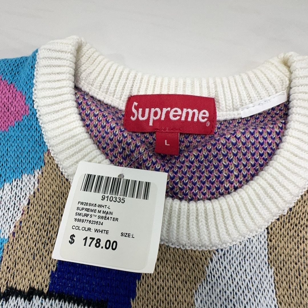 Supreme Supreme Smurfs Sweater Size L Size US L / EU 52-54 / 3 - 3 Thumbnail