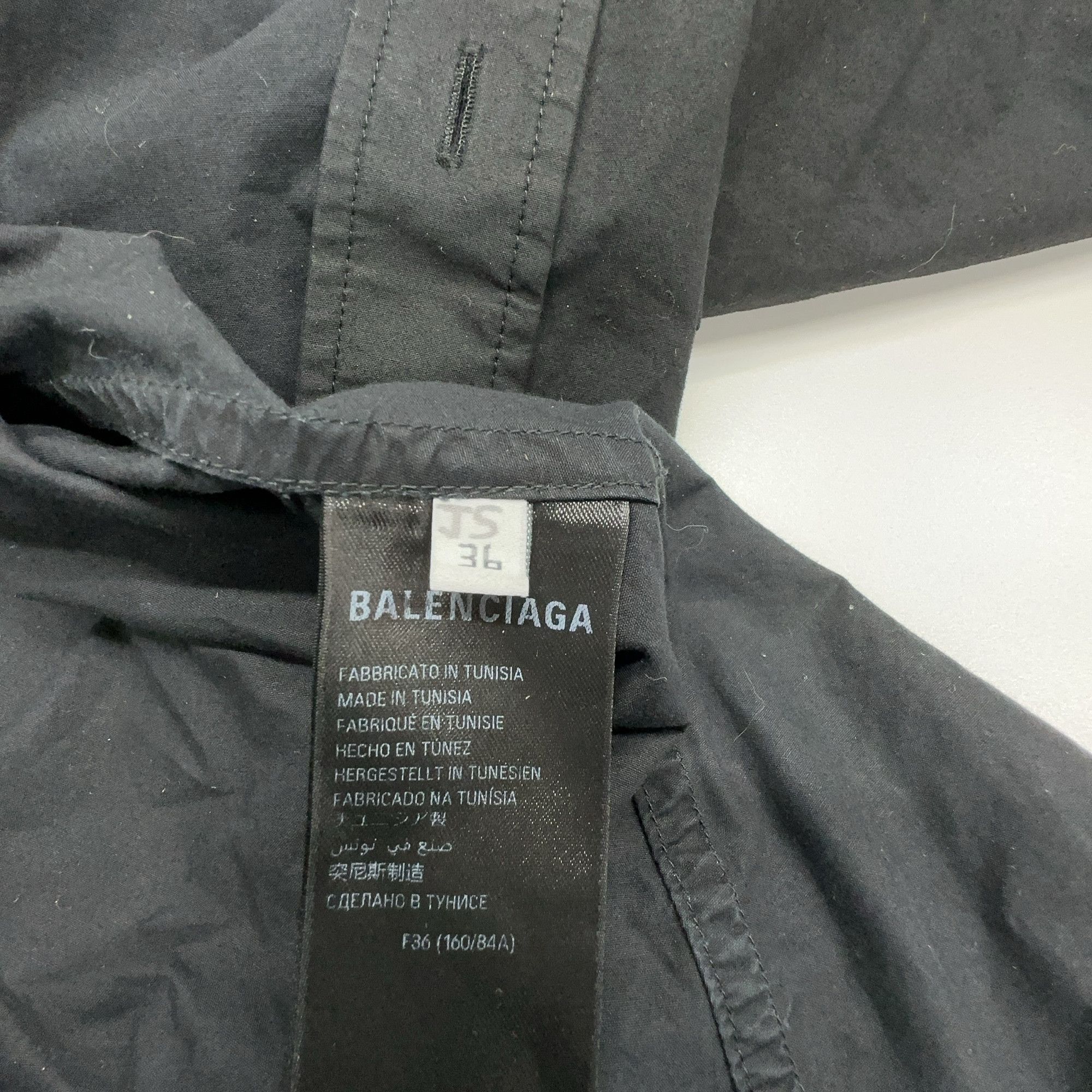 Balenciaga Balenciaga Logo Embroidery Button Up Shirt Size S Size US S / EU 44-46 / 1 - 3 Thumbnail