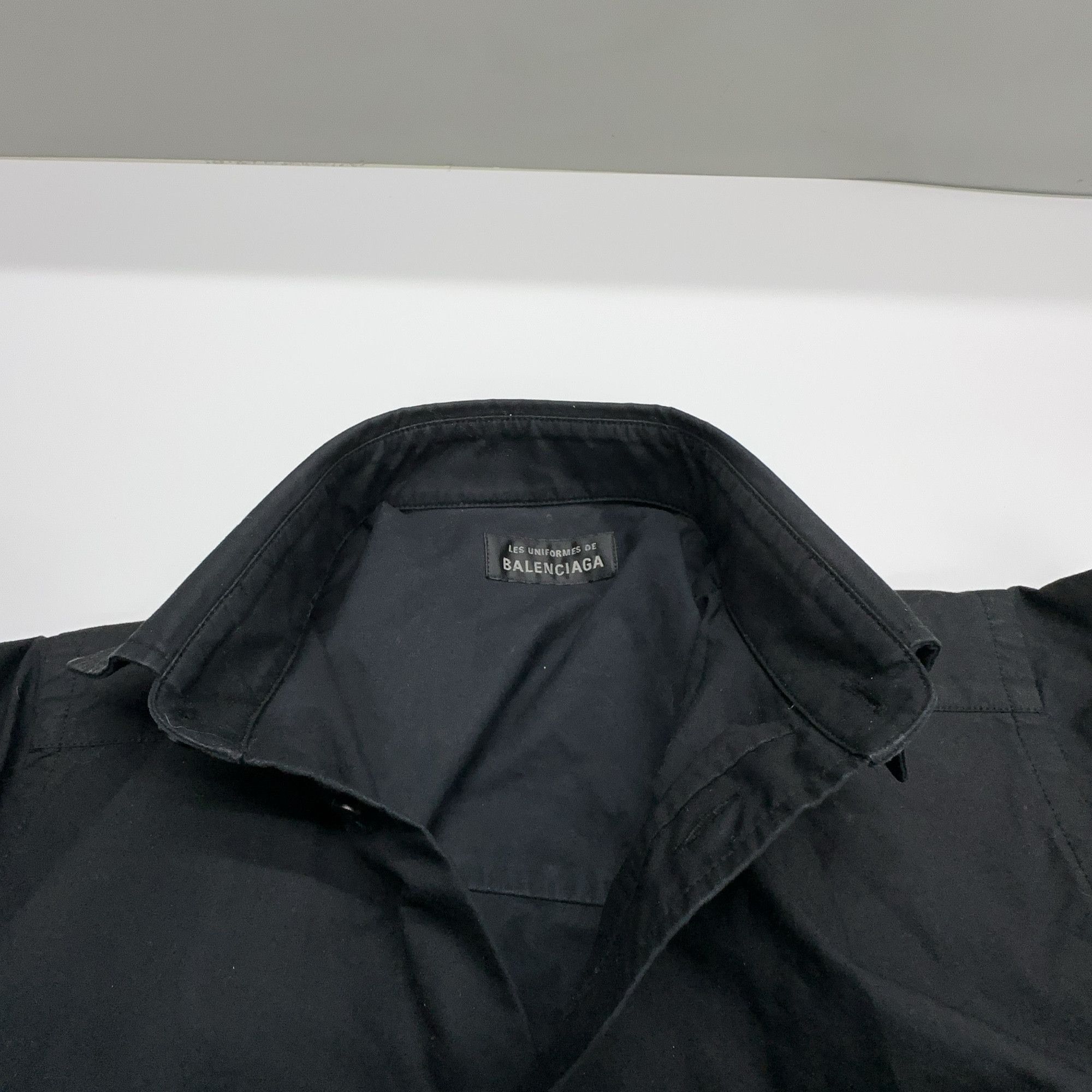 Balenciaga Balenciaga Logo Embroidery Button Up Shirt Size S Size US S / EU 44-46 / 1 - 6 Thumbnail