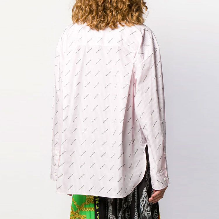 Balenciaga Balenciaga Logo Striped Button Up Shirt Size 36 Size XS / US 0-2 / IT 36-38 - 17 Thumbnail