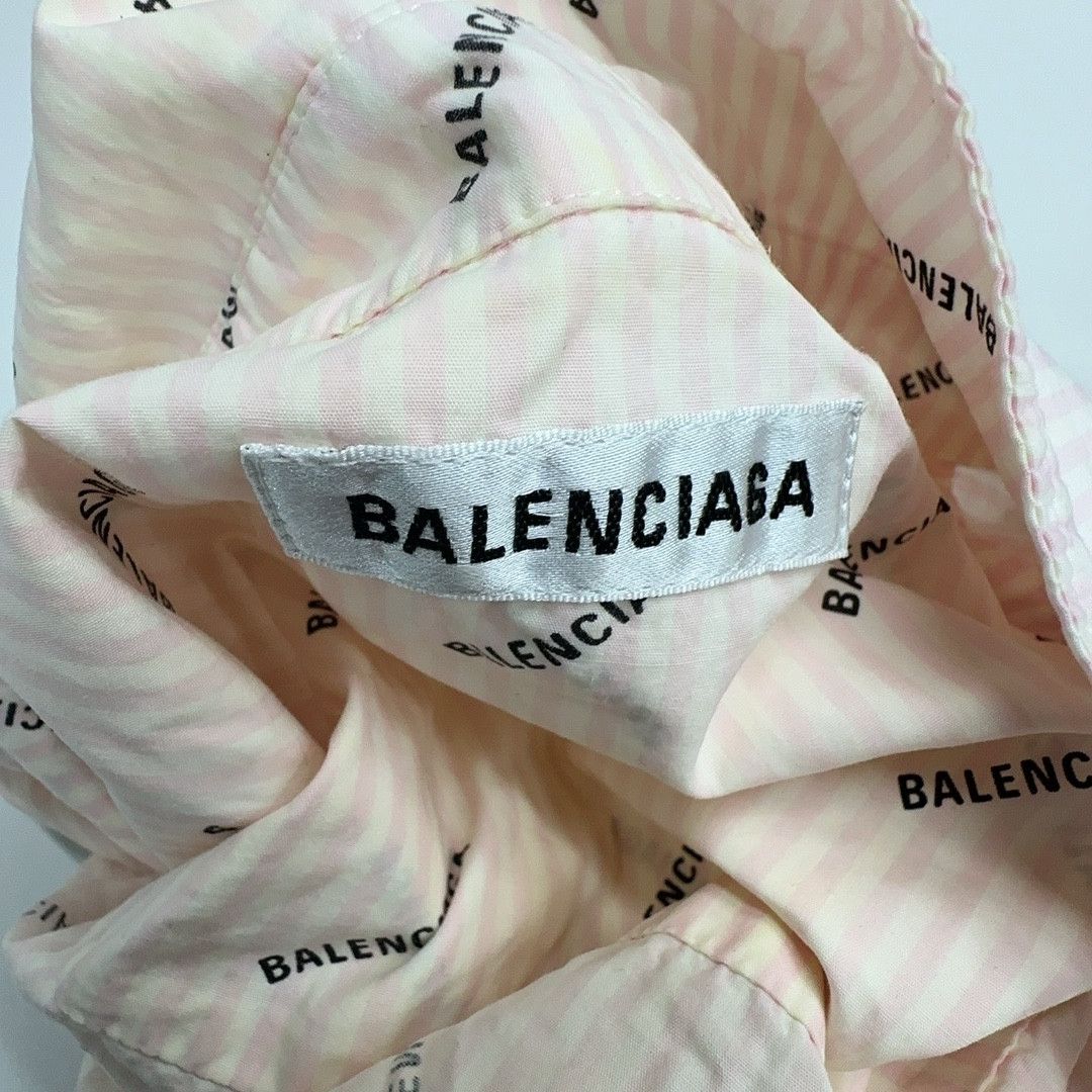 Balenciaga Balenciaga Logo Striped Button Up Shirt Size 36 Size XS / US 0-2 / IT 36-38 - 5 Thumbnail