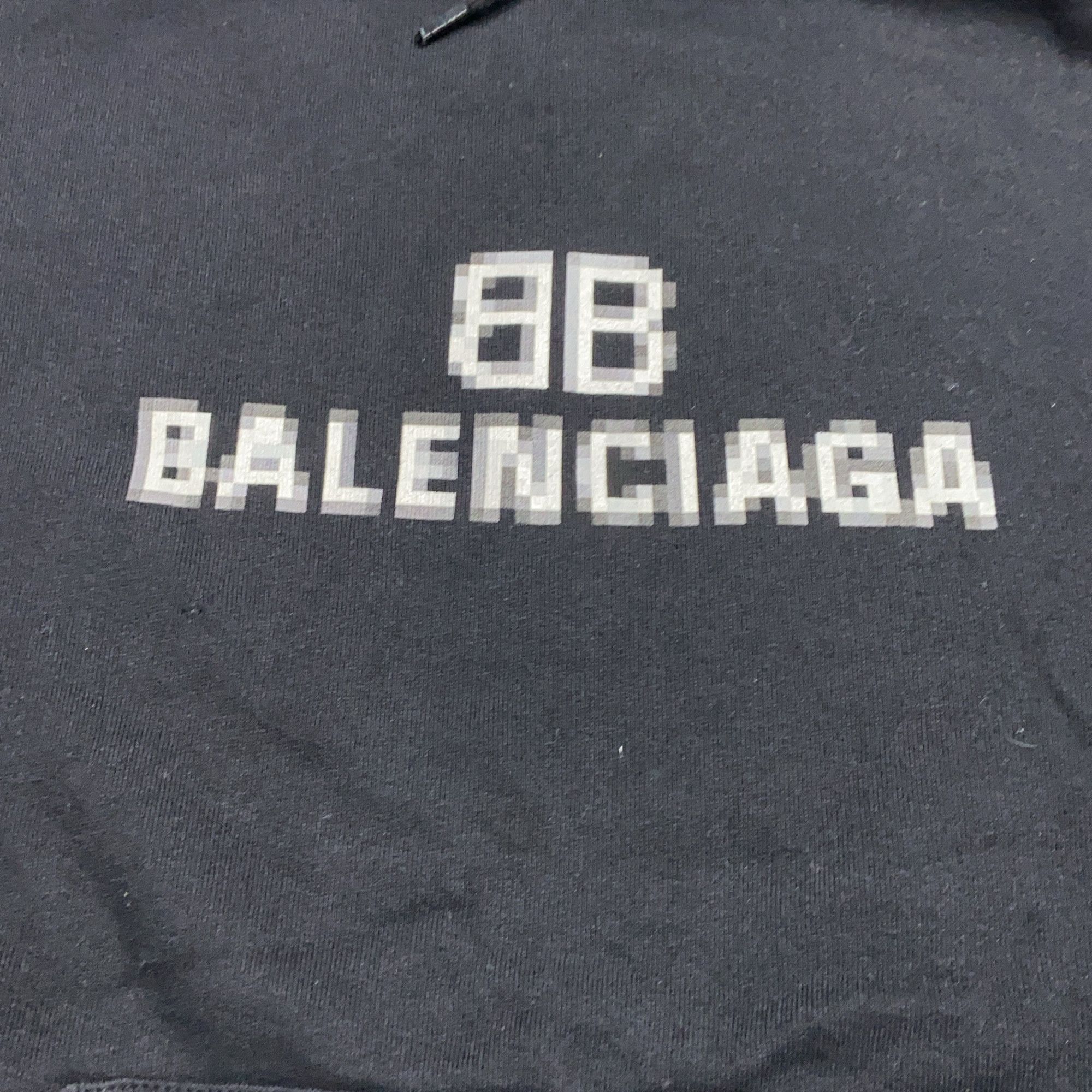 Balenciaga Balenciaga Pixel Logo Hoodie XS Size US XS / EU 42 / 0 - 4 Thumbnail