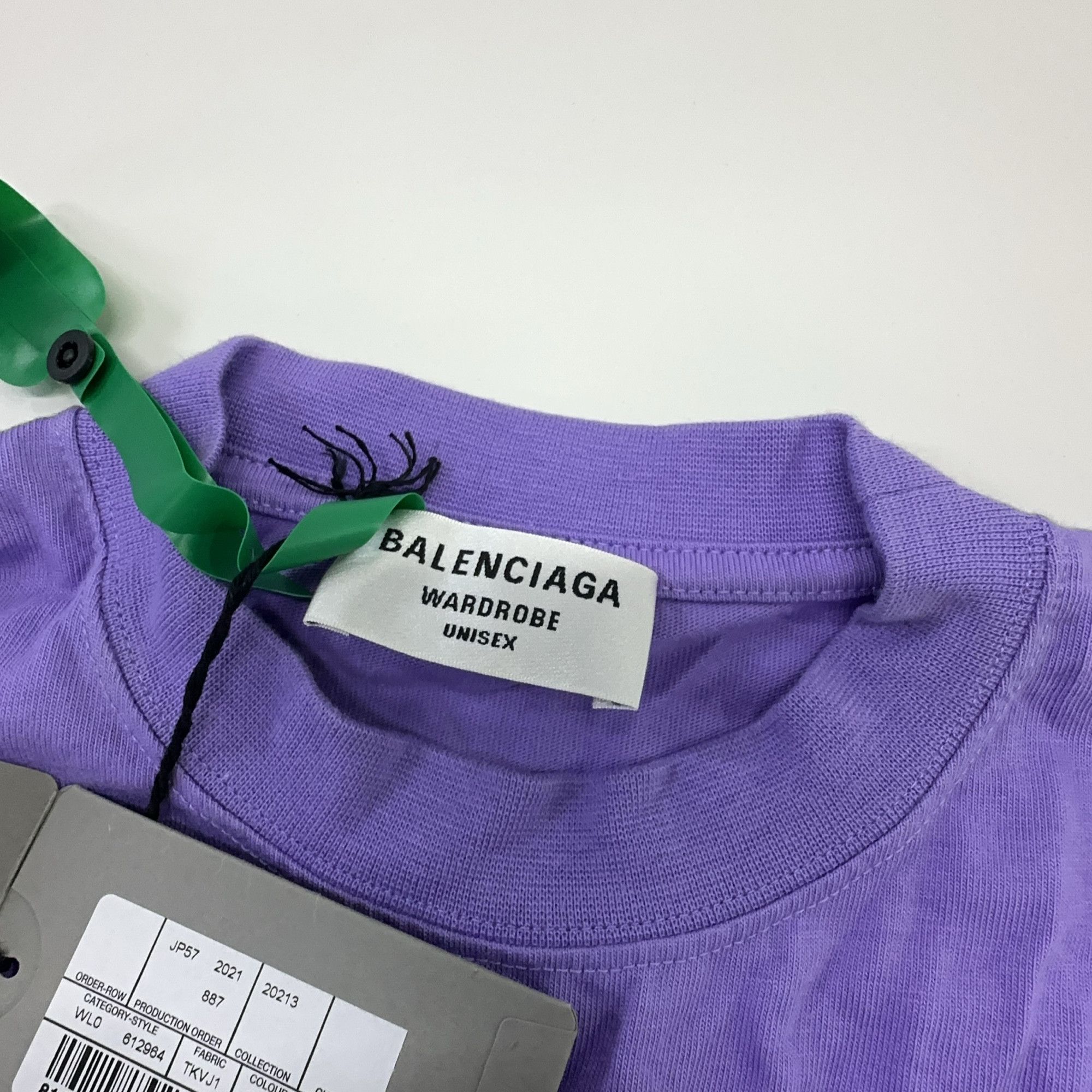 Balenciaga Balenciaga Wave Logo T-Shirt Purple Size XS Size US XS / EU 42 / 0 - 4 Thumbnail