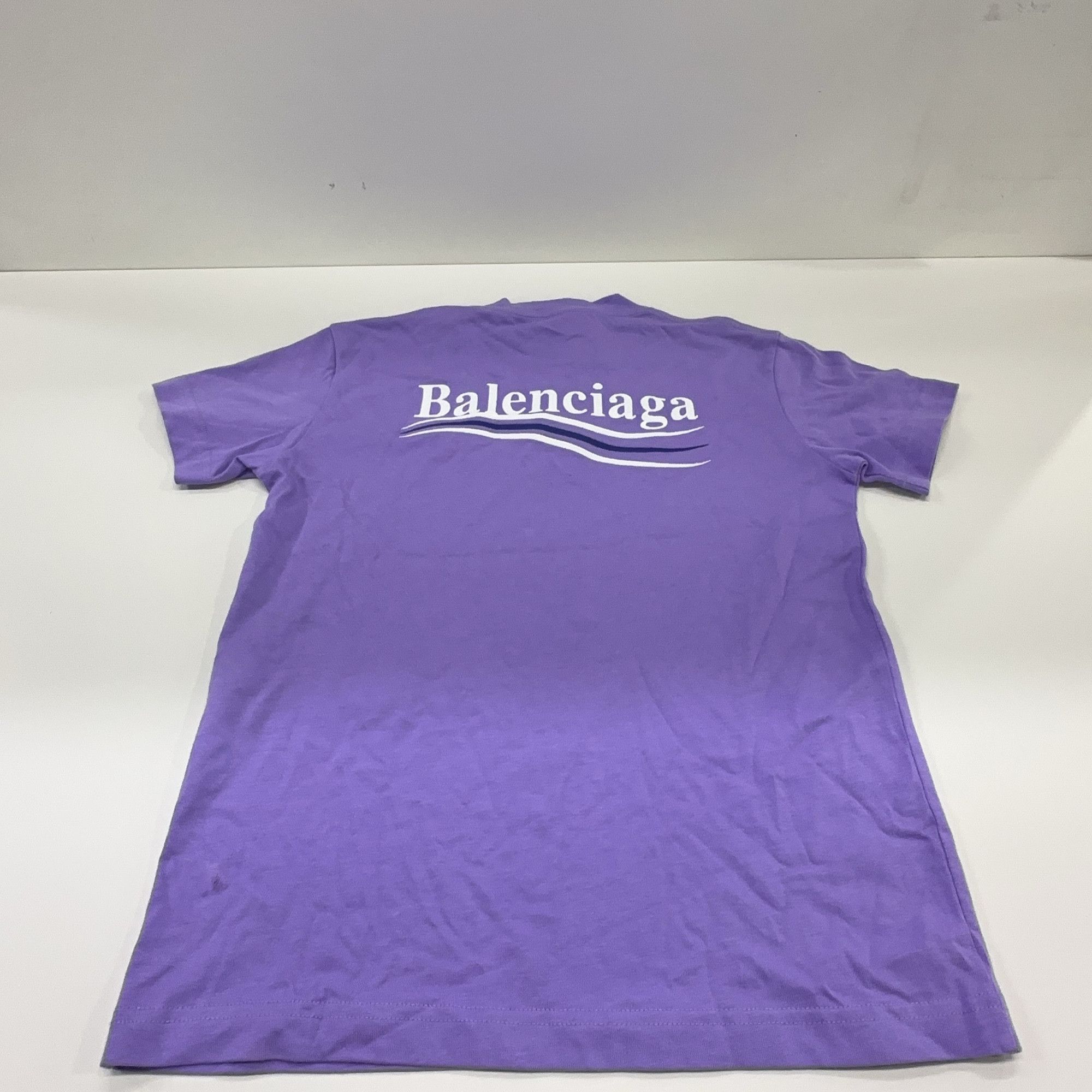 Balenciaga Balenciaga Wave Logo T-Shirt Purple Size XS Size US XS / EU 42 / 0 - 8 Thumbnail