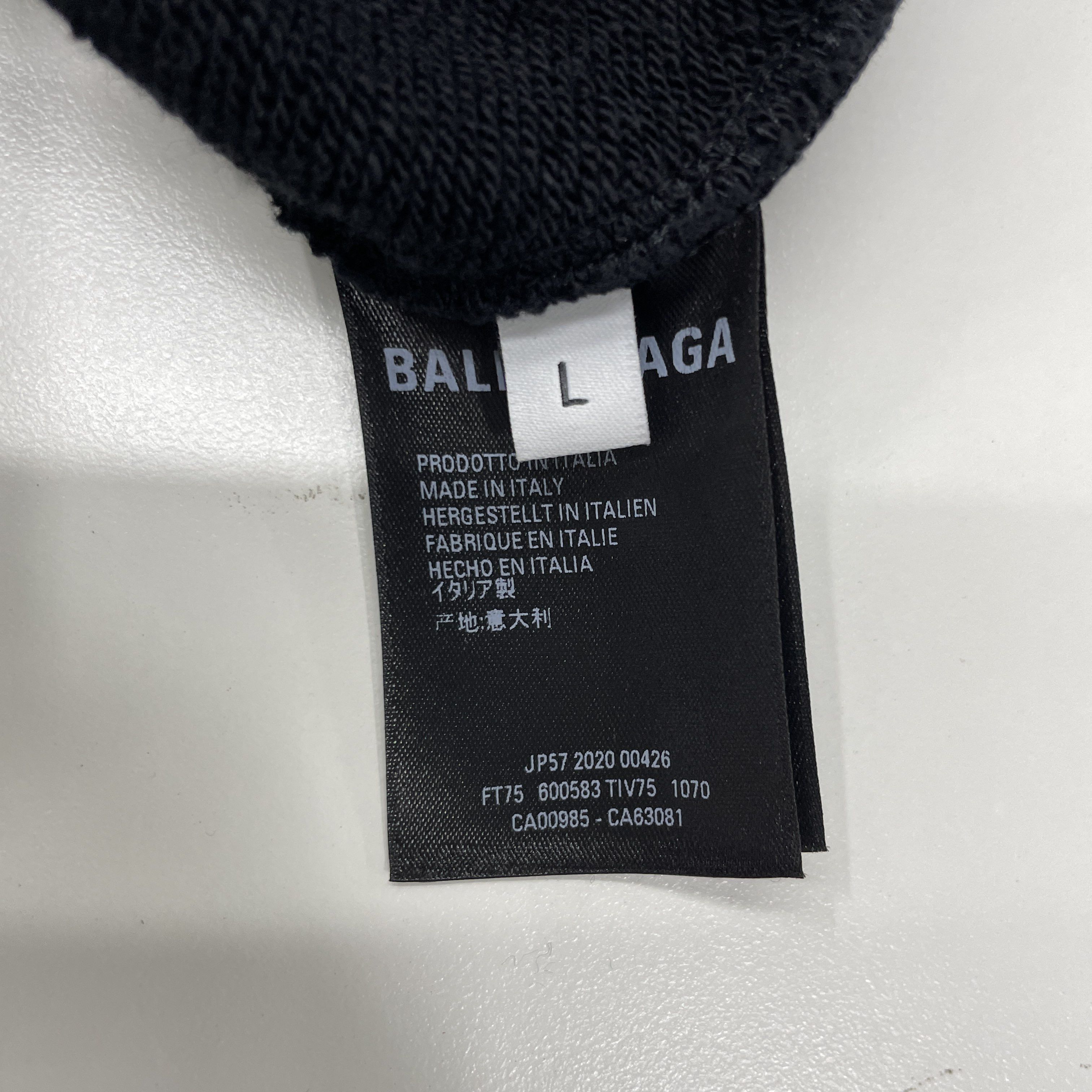 Balenciaga Balenciaga Crew Logo Hoodie Size L Size US L / EU 52-54 / 3 - 4 Thumbnail