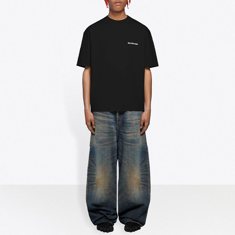 Balenciaga Balenciaga Logo Short Sleeve T-Shirt Size M Size US M / EU 48-50 / 2 - 7 Thumbnail