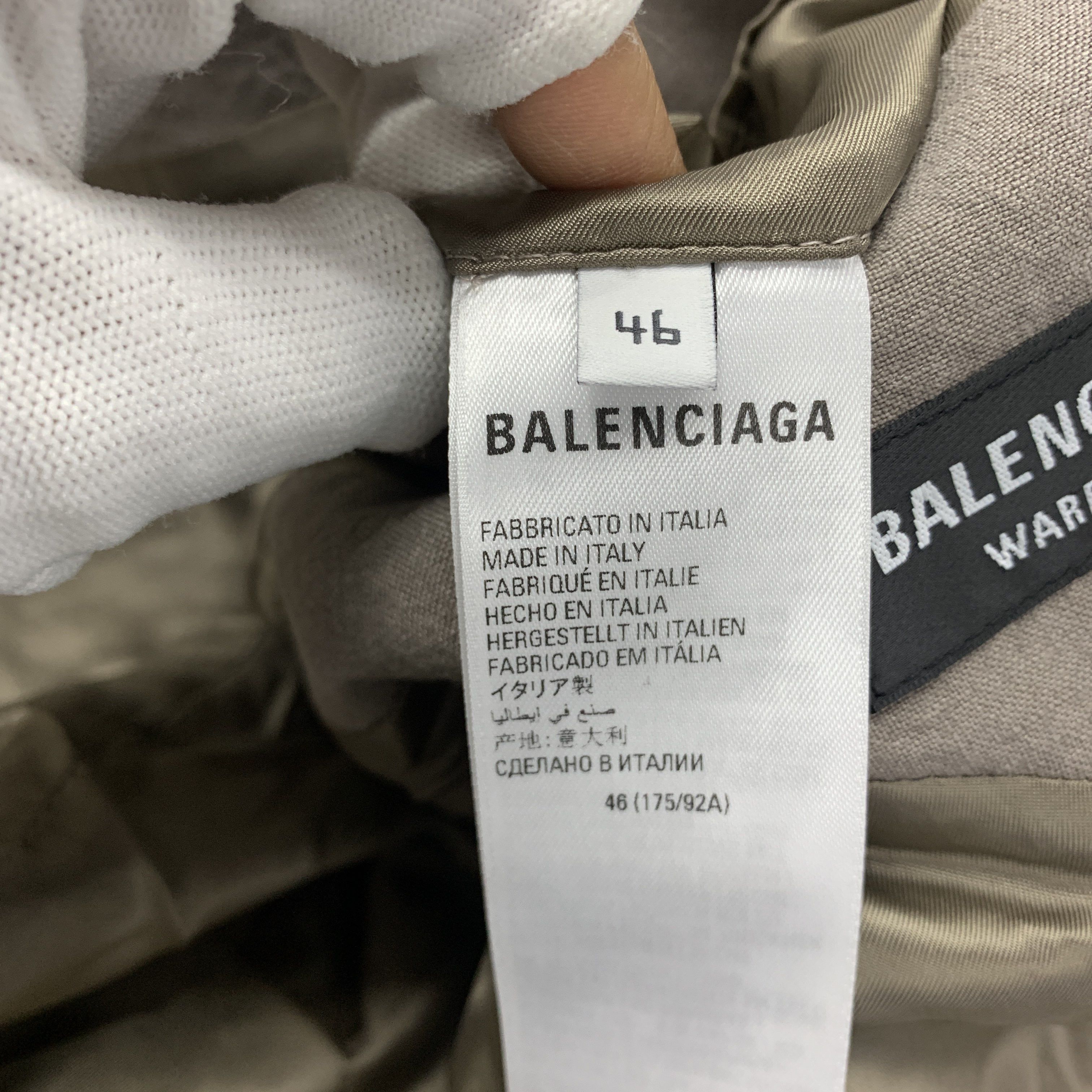 Balenciaga Balenciaga Linen Blazer Size US S Size 36R - 5 Thumbnail