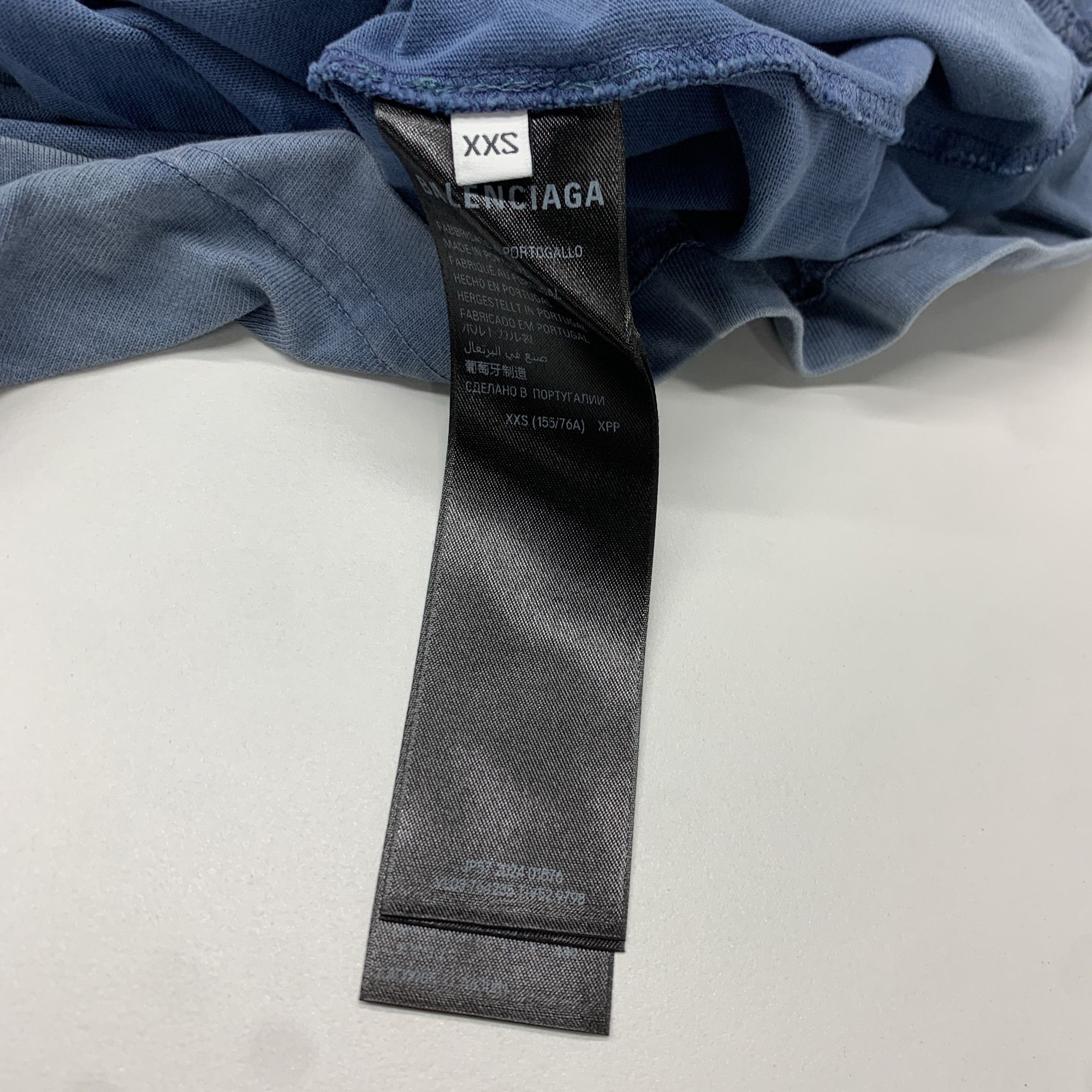 Balenciaga Balenciaga Wave Logo T-Shirt Blue Size XXS Size US XXS / EU 40 - 3 Thumbnail