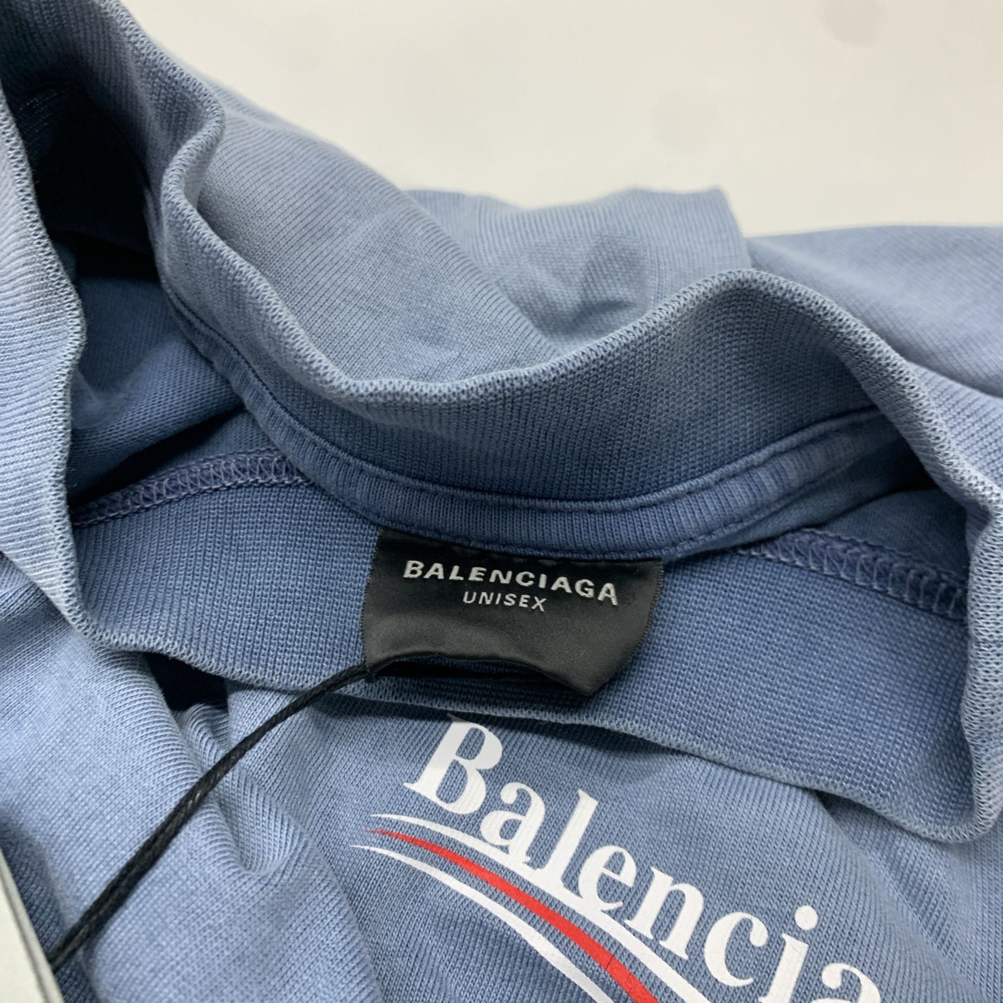 Balenciaga Balenciaga Wave Logo T-Shirt Blue Size XXS Size US XXS / EU 40 - 5 Thumbnail