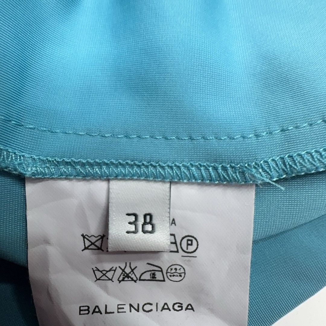 Balenciaga Balenciaga Blue High Neck Long Sleeve Top Size 38 Size XS / US 0-2 / IT 36-38 - 4 Thumbnail