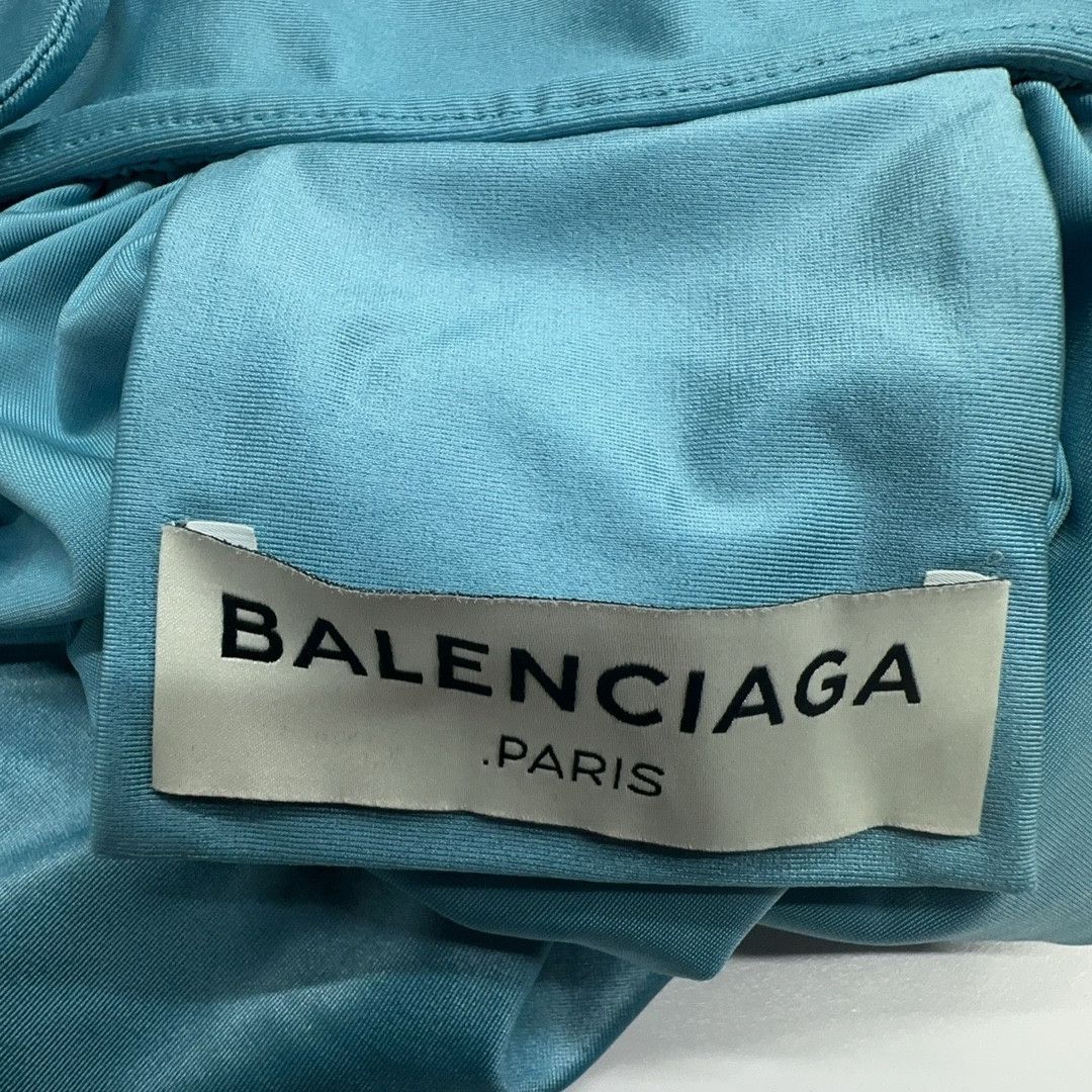 Balenciaga Balenciaga Blue High Neck Long Sleeve Top Size 38 Size XS / US 0-2 / IT 36-38 - 3 Thumbnail