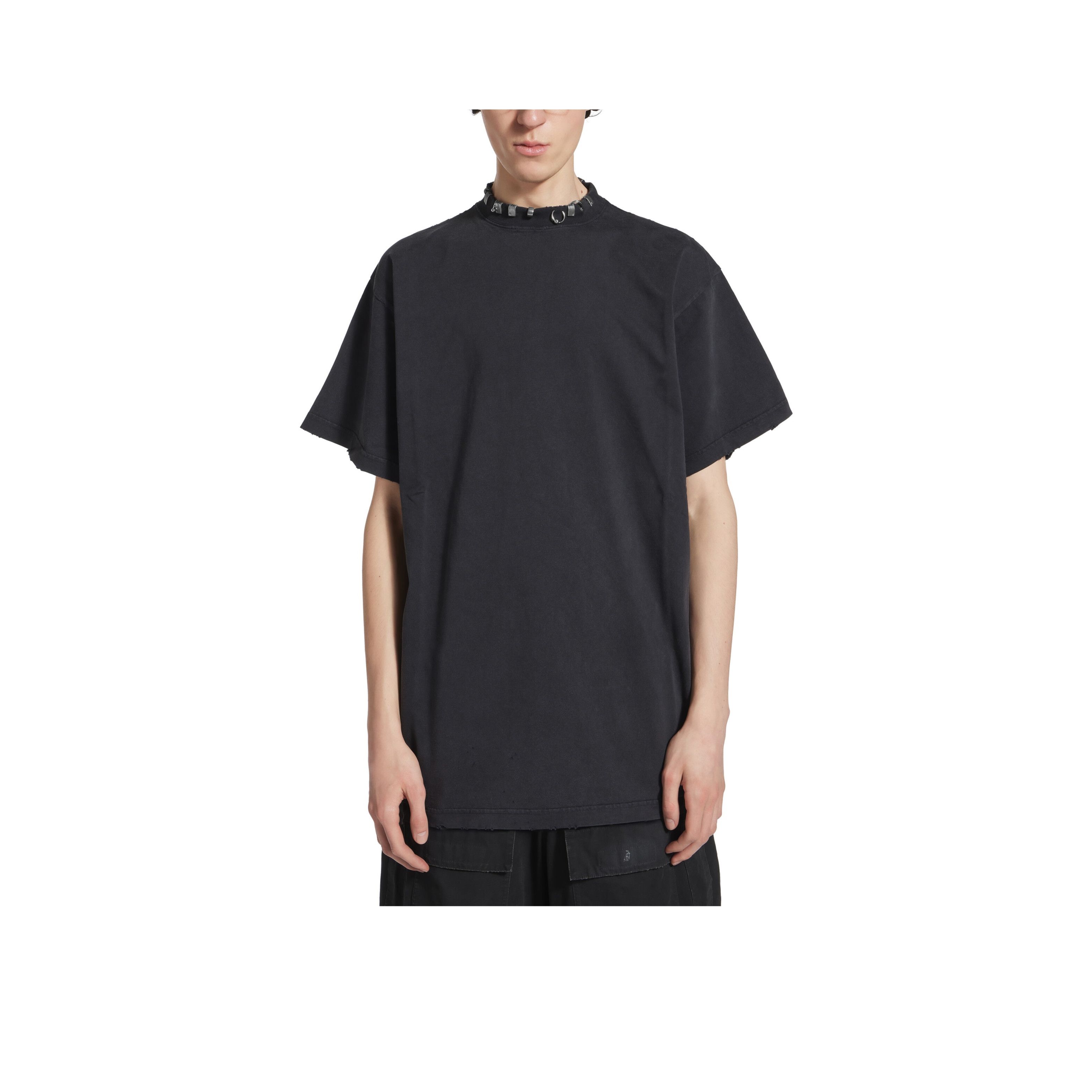 Balenciaga Balenciaga Pierced Neck T-Shirt Size 2 Size M / US 6-8 / IT 42-44 - 7 Thumbnail