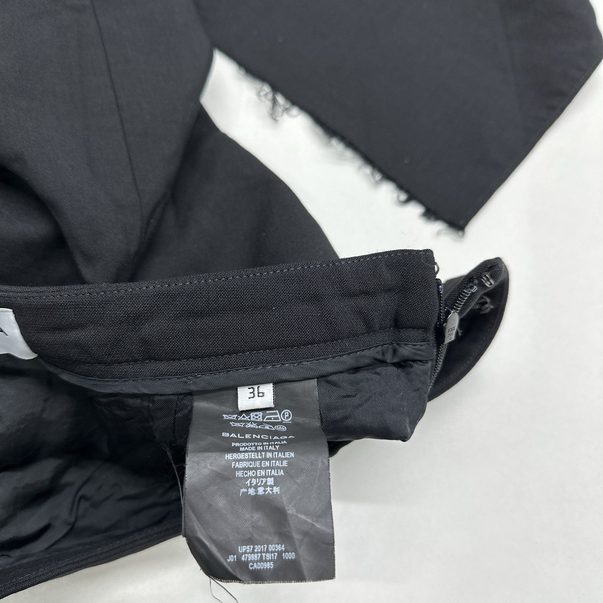 Balenciaga Balenciaga Deconstructed Asymmetric Midi Skirt Size 36 Size 25" / US 0 / IT 36 - 4 Thumbnail