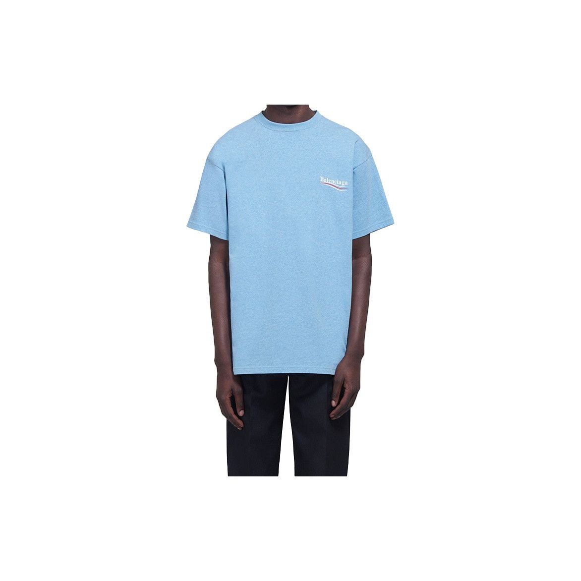 Balenciaga Balenciaga Wave Logo T-Shirt Size L Size US L / EU 52-54 / 3 - 6 Thumbnail