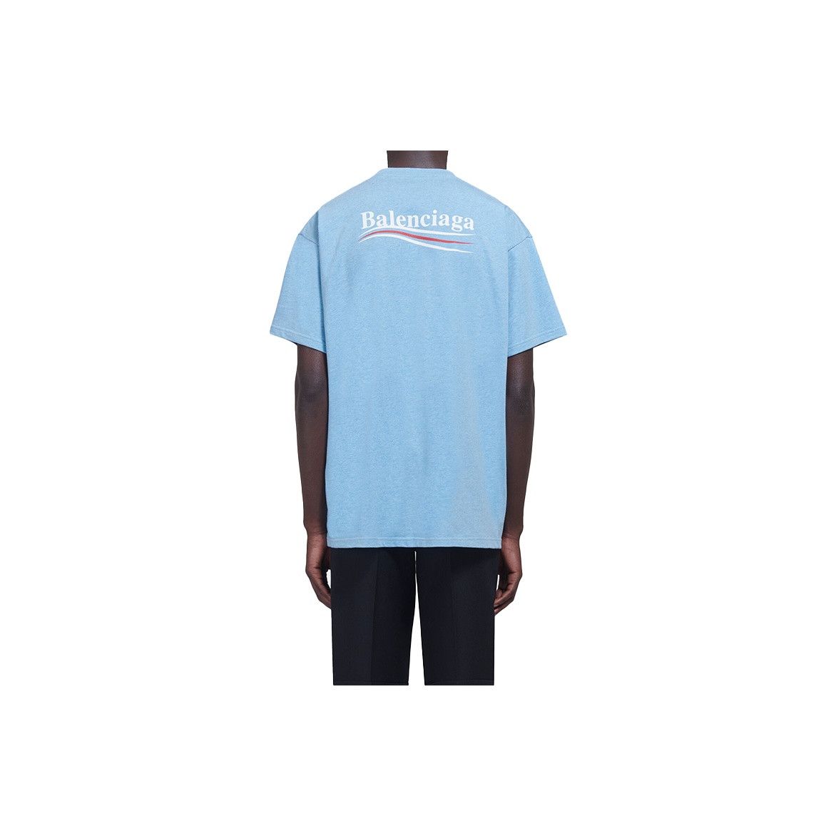 Balenciaga Balenciaga Wave Logo T-Shirt Size L Size US L / EU 52-54 / 3 - 7 Thumbnail