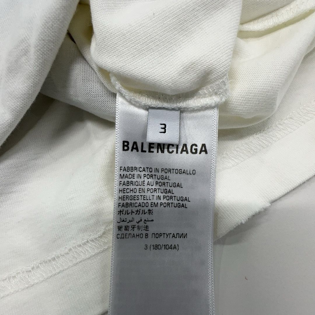 Balenciaga Balenciaga Logo Print T-Shirt Size 3 Size US L / EU 52-54 / 3 - 3 Thumbnail
