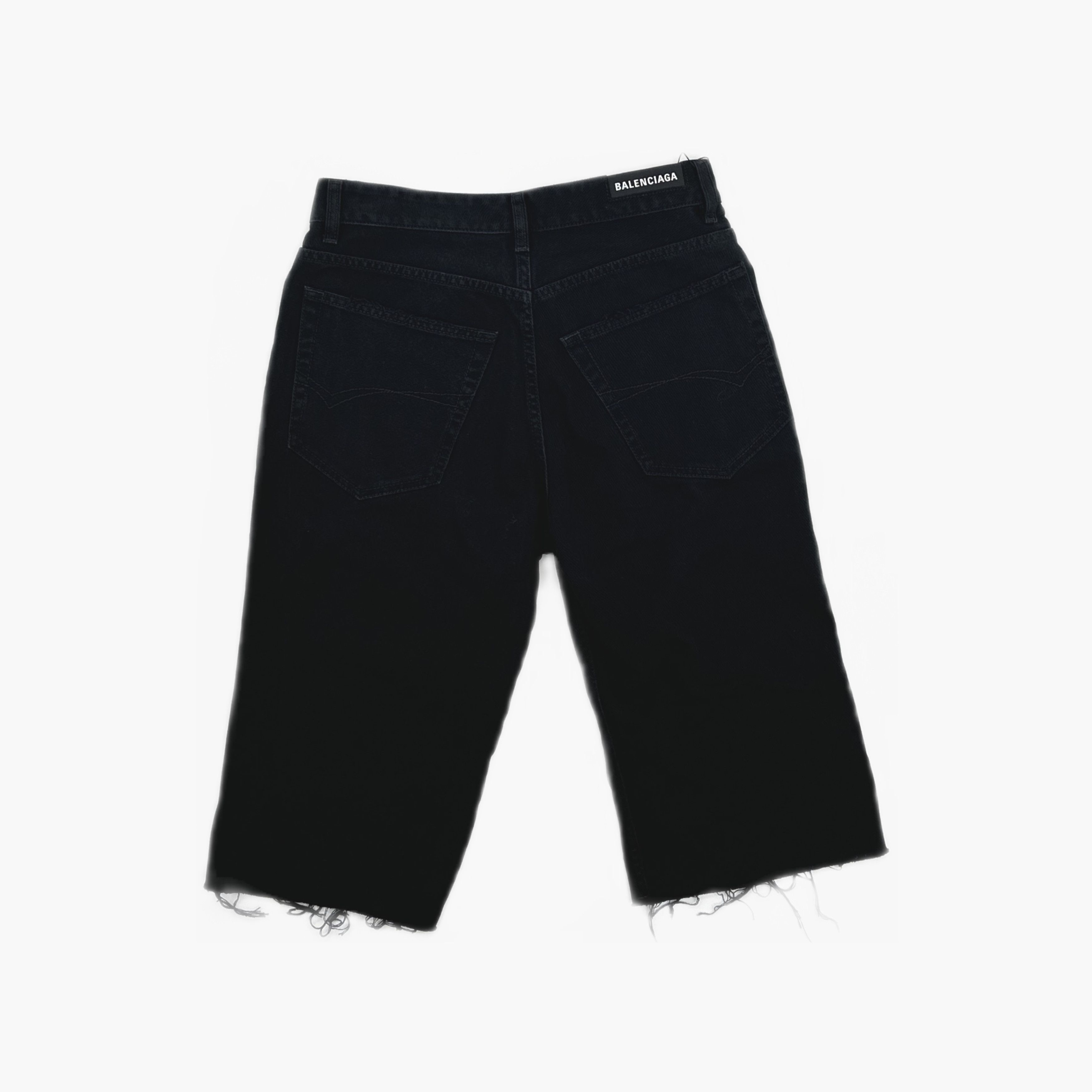 Balenciaga Balenciaga Black Denim Shorts Size M Size US 32 / EU 48 - 2 Thumbnail