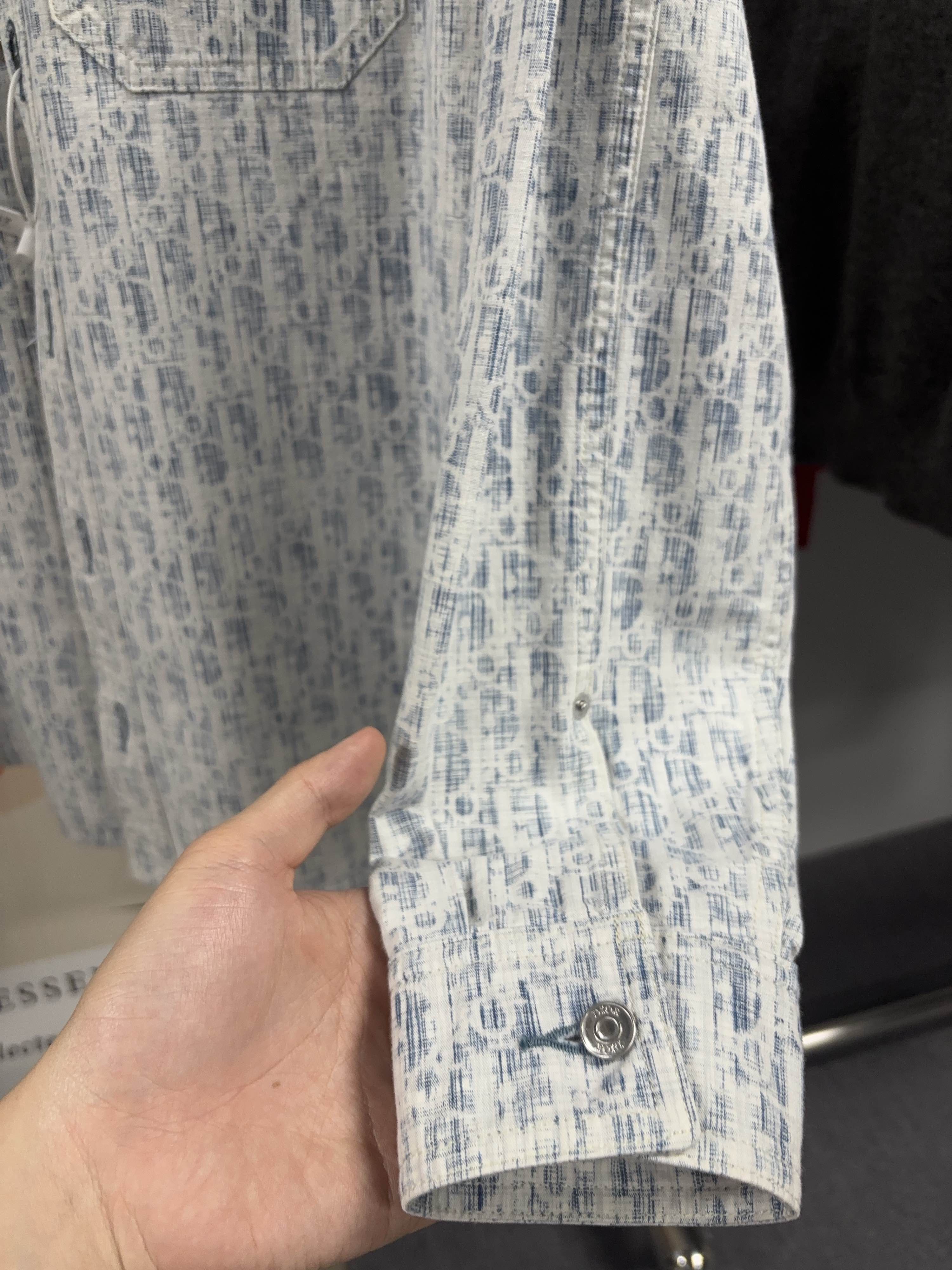 Dior Dior Oblique Kasuri Long Sleeve Shirt Size 40 Size US XXS / EU 40 - 10 Thumbnail