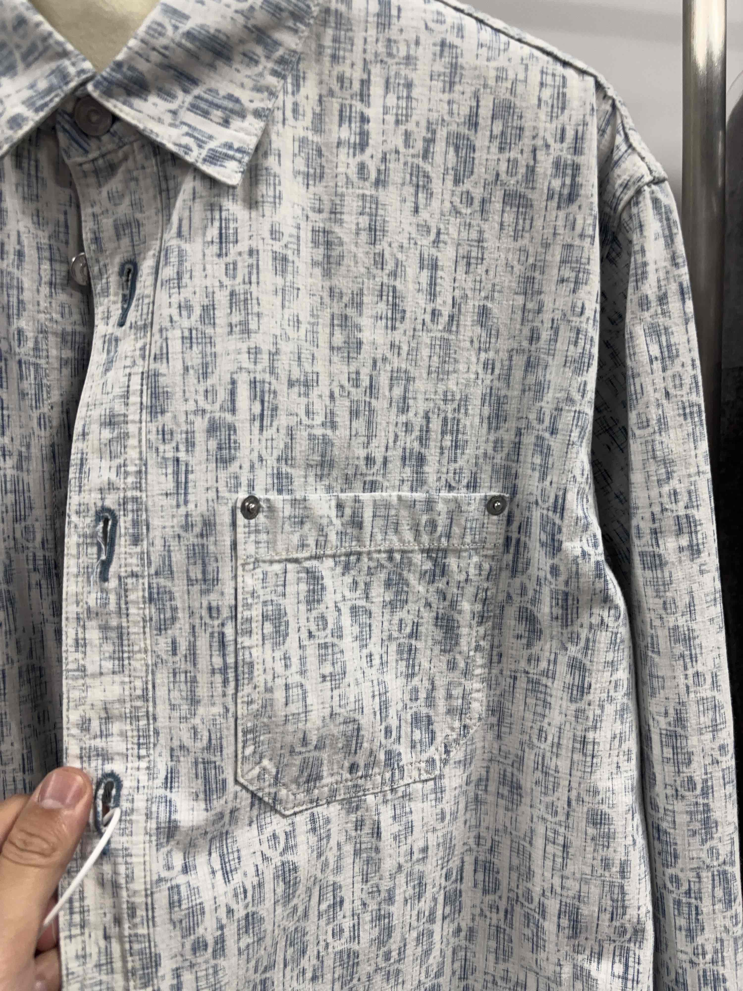 Dior Dior Oblique Kasuri Long Sleeve Shirt Size 40 Size US XXS / EU 40 - 8 Thumbnail