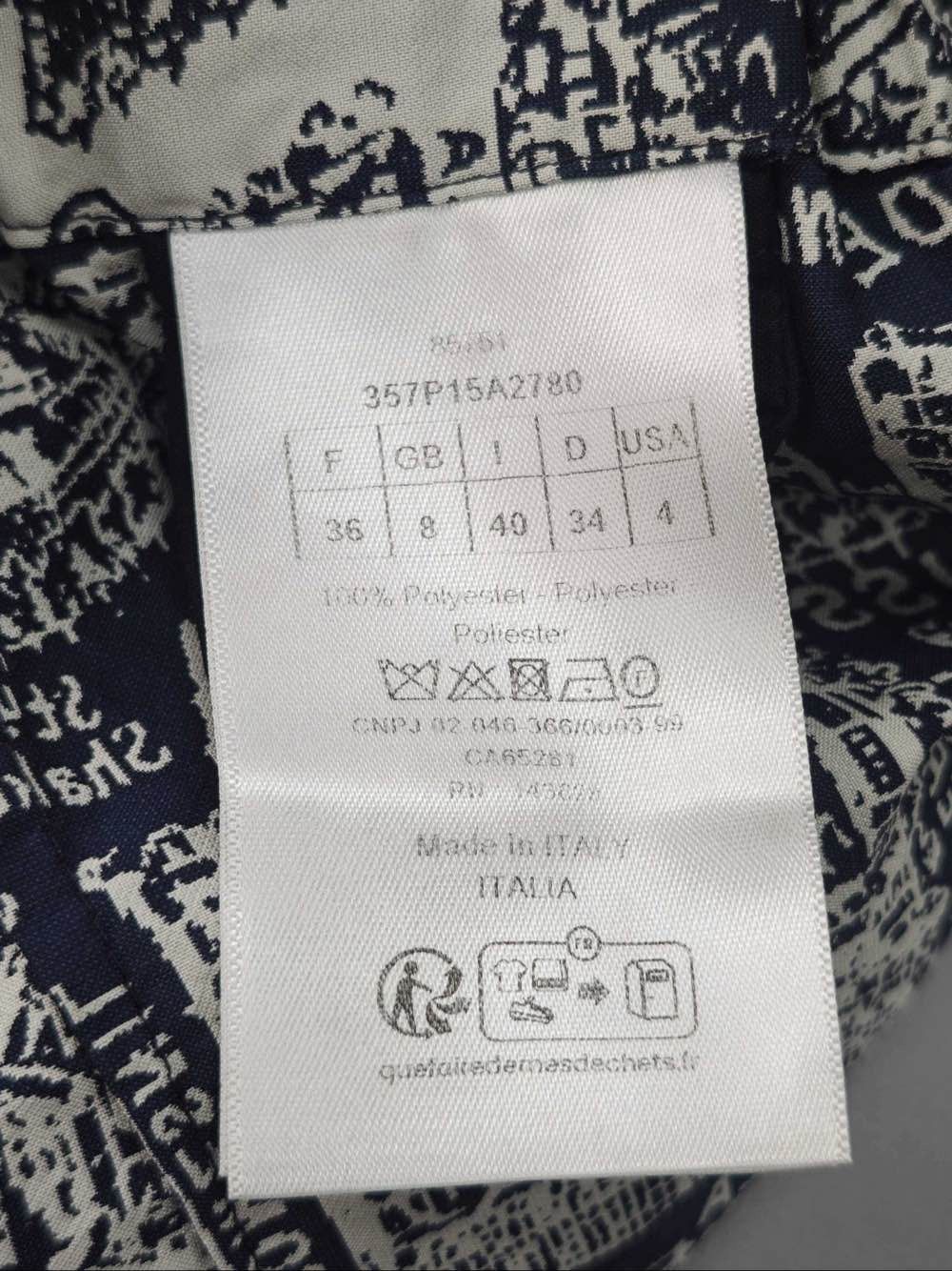 Dior Dior Plan de Paris Print Mini Skirt Size 36 Size 26" / US 2 / IT 38 - 4 Thumbnail