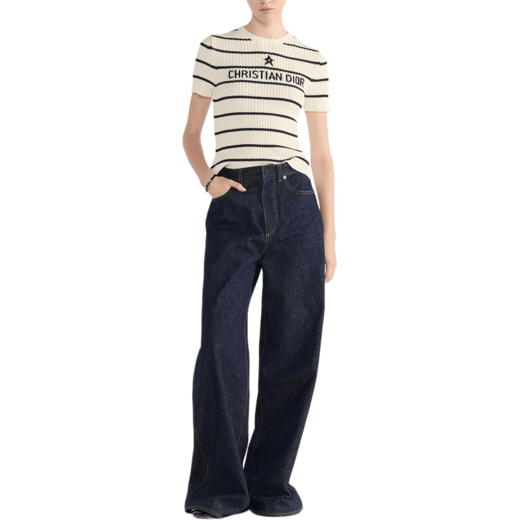 Dior Dior Star Striped Knit Top Size 34 Size XXS / US 00 / IT 34 - 7 Thumbnail