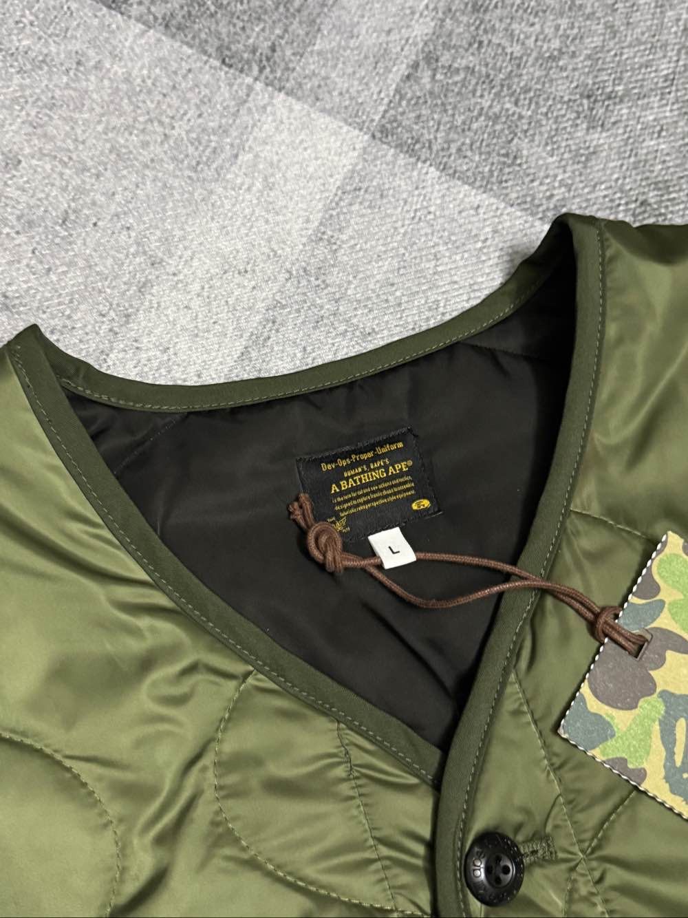 Bape A Bathing Ape Quilted Jacket Size L Size US L / EU 52-54 / 3 - 6 Thumbnail