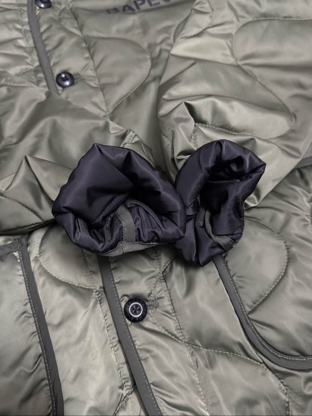 Bape A Bathing Ape Quilted Jacket Size L Size US L / EU 52-54 / 3 - 7 Thumbnail