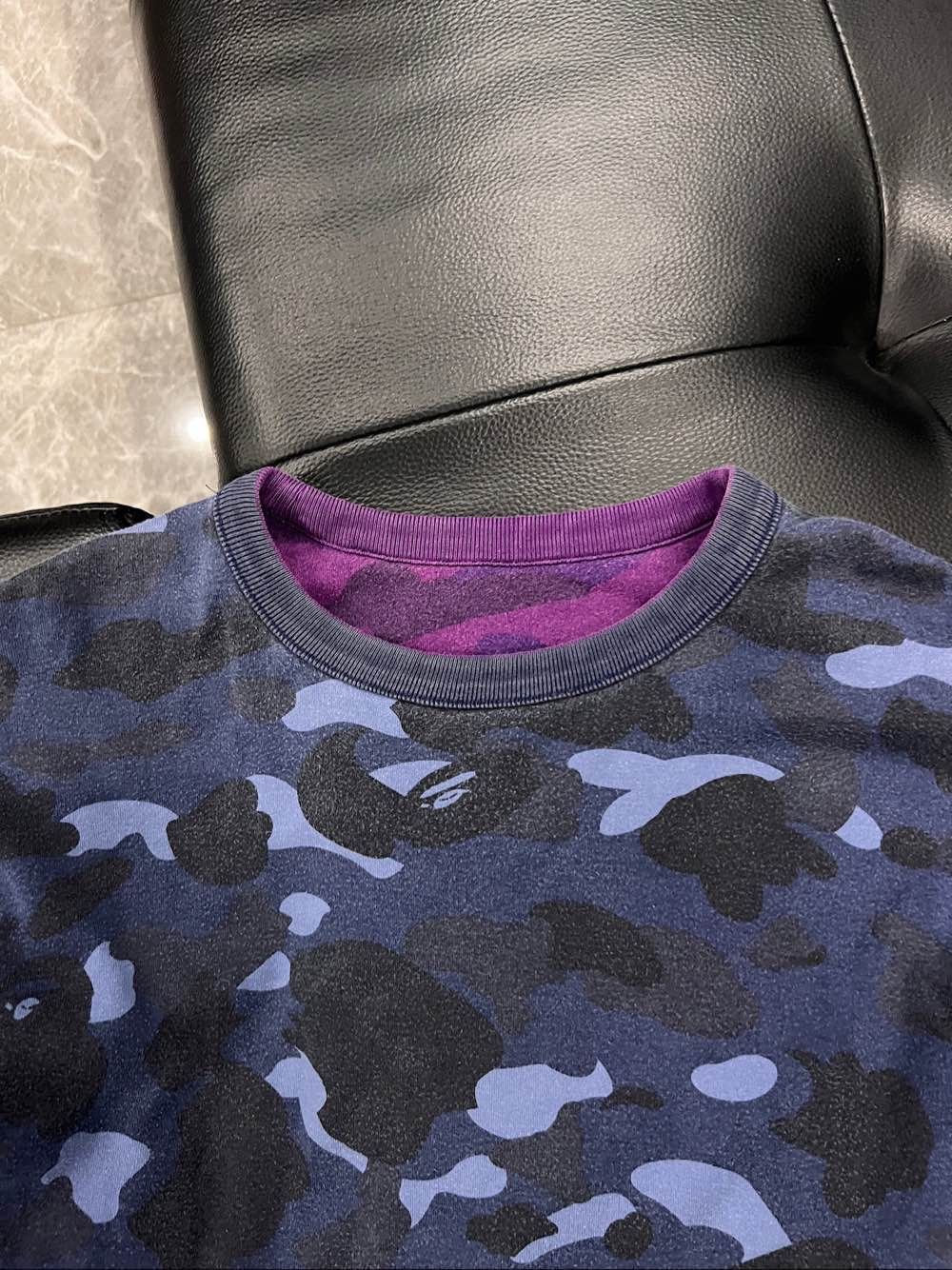 Bape A BATHING APE Reversible Camo Long Sleeve Tee Size L Size US L / EU 52-54 / 3 - 18 Thumbnail