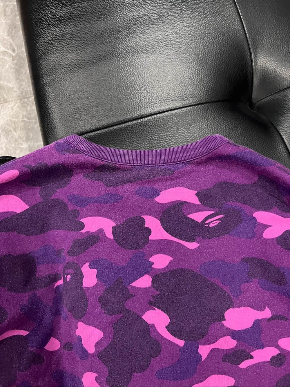 Bape A BATHING APE Reversible Camo Long Sleeve Tee Size L Size US L / EU 52-54 / 3 - 10 Thumbnail