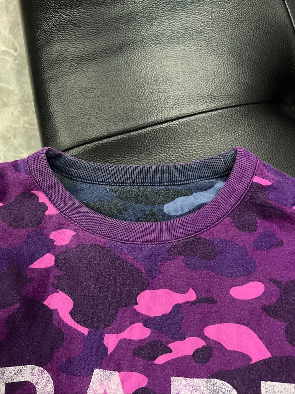 Bape A BATHING APE Reversible Camo Long Sleeve Tee Size L Size US L / EU 52-54 / 3 - 14 Thumbnail