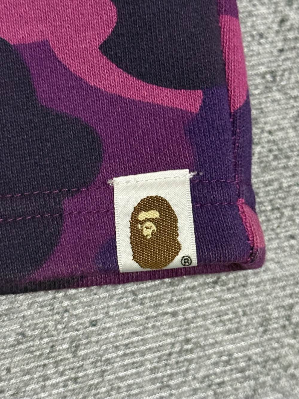 Bape A Bathing Ape Purple Camo Shark Shorts Size XL Size US 36 / EU 52 - 9 Thumbnail