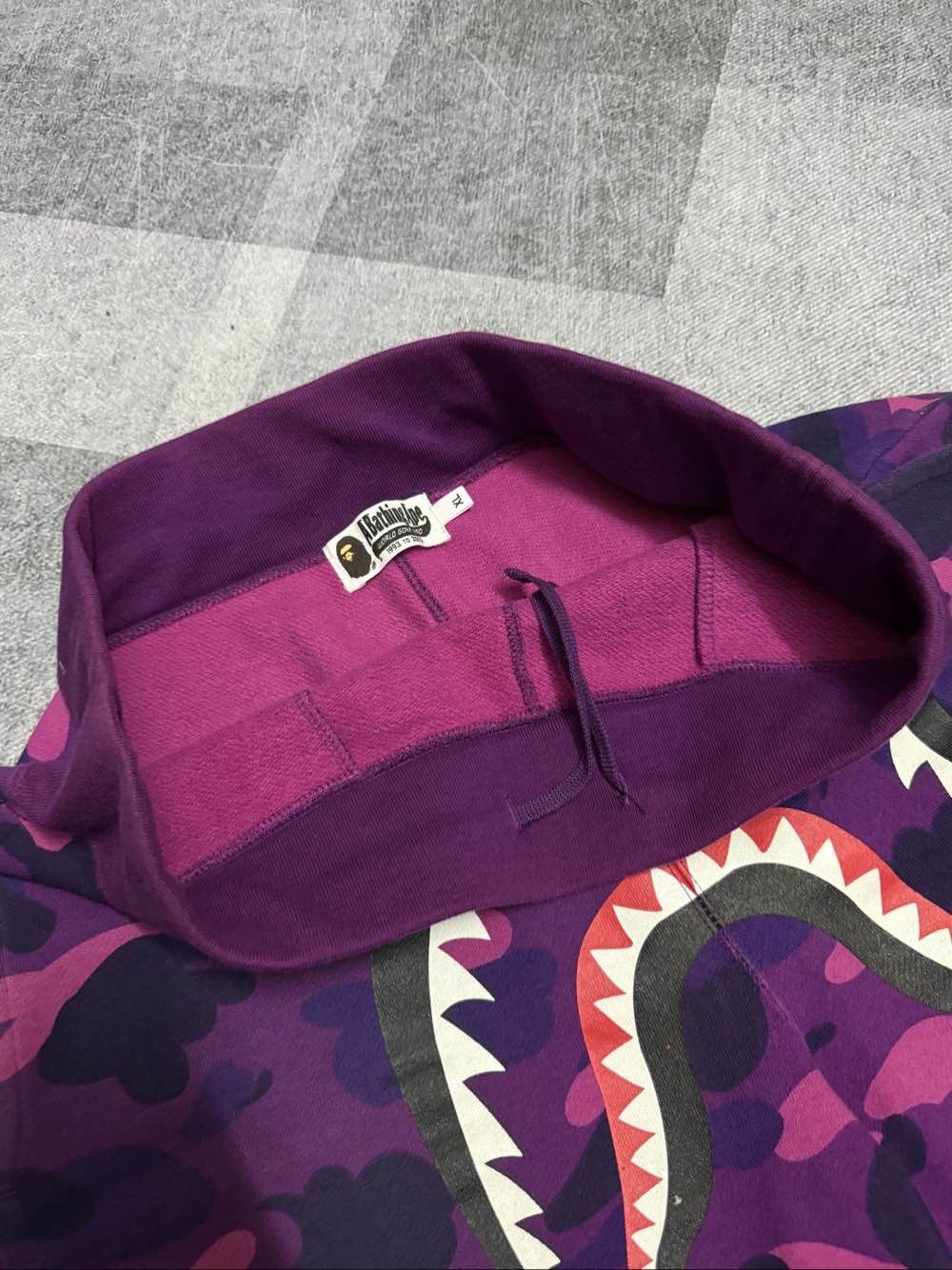 Bape A Bathing Ape Purple Camo Shark Shorts Size XL Size US 36 / EU 52 - 5 Thumbnail