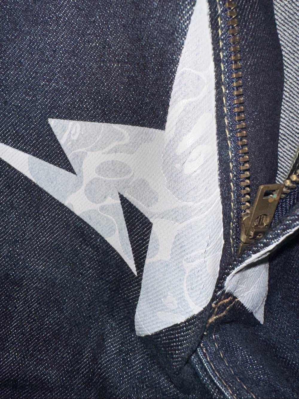 Bape A Bathing Ape Star Logo Denim Jeans Size S Size US 30 / EU 46 - 10 Thumbnail