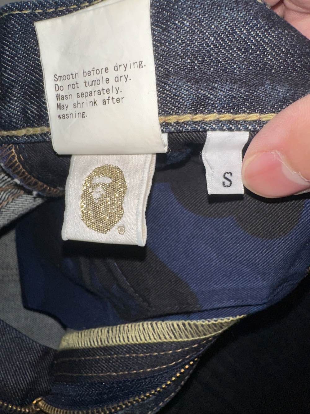 Bape A Bathing Ape Star Logo Denim Jeans Size S Size US 30 / EU 46 - 3 Thumbnail