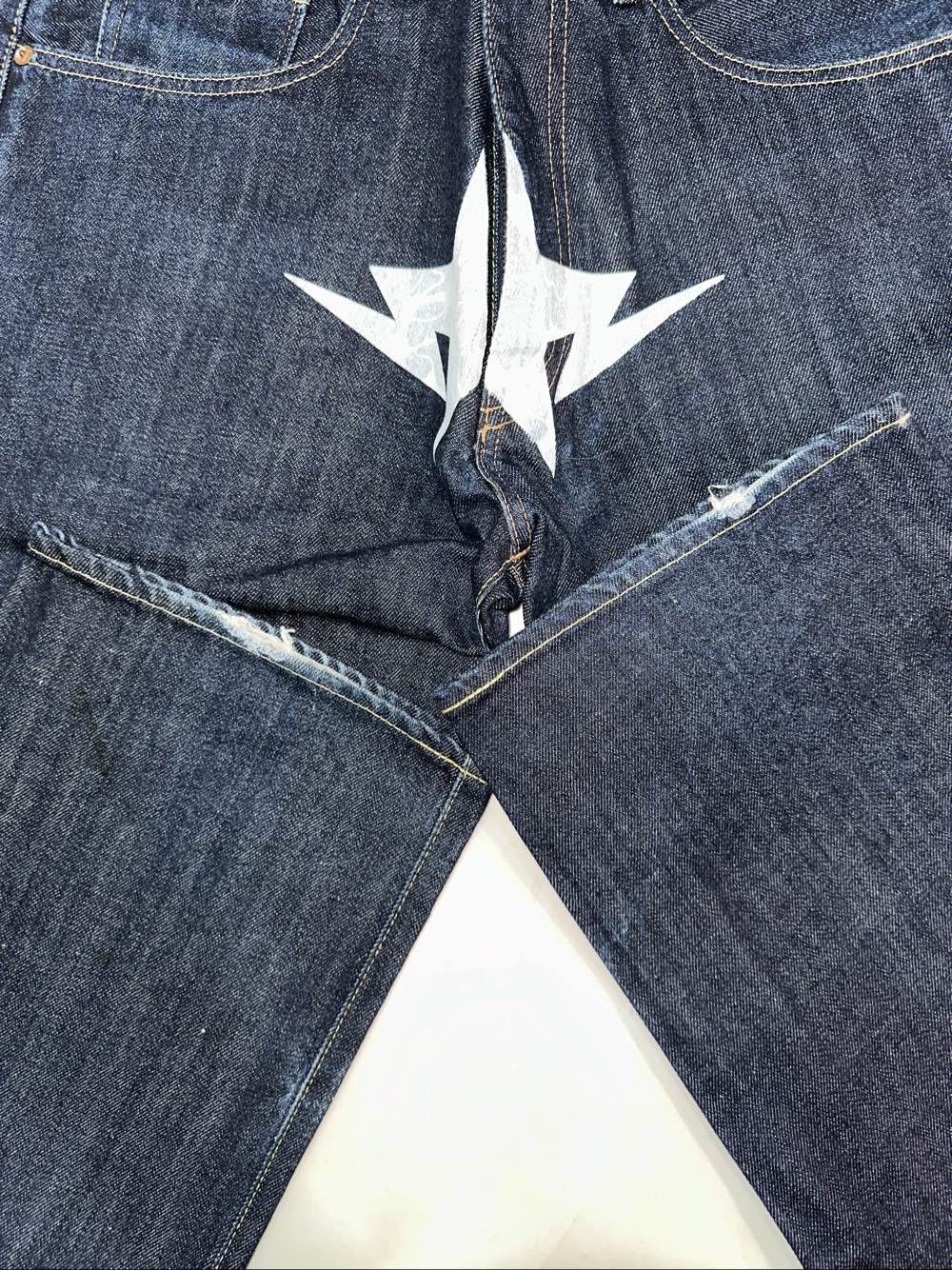 Bape A Bathing Ape Star Logo Denim Jeans Size S Size US 30 / EU 46 - 5 Thumbnail