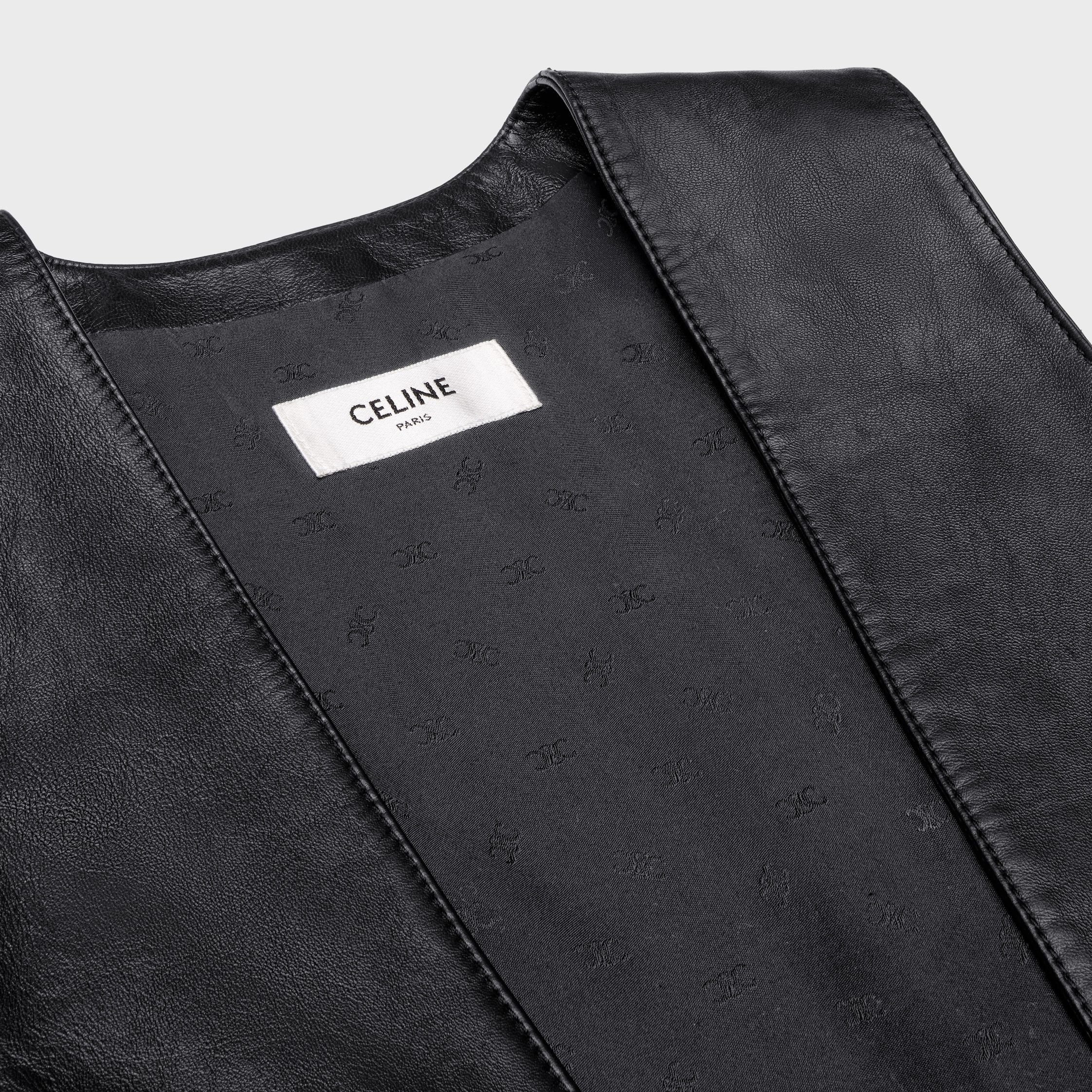 Celine WAISTCOAT IN SOFT LAMBKSIN black Size XS / US 0-2 / IT 36-38 - 3 Thumbnail