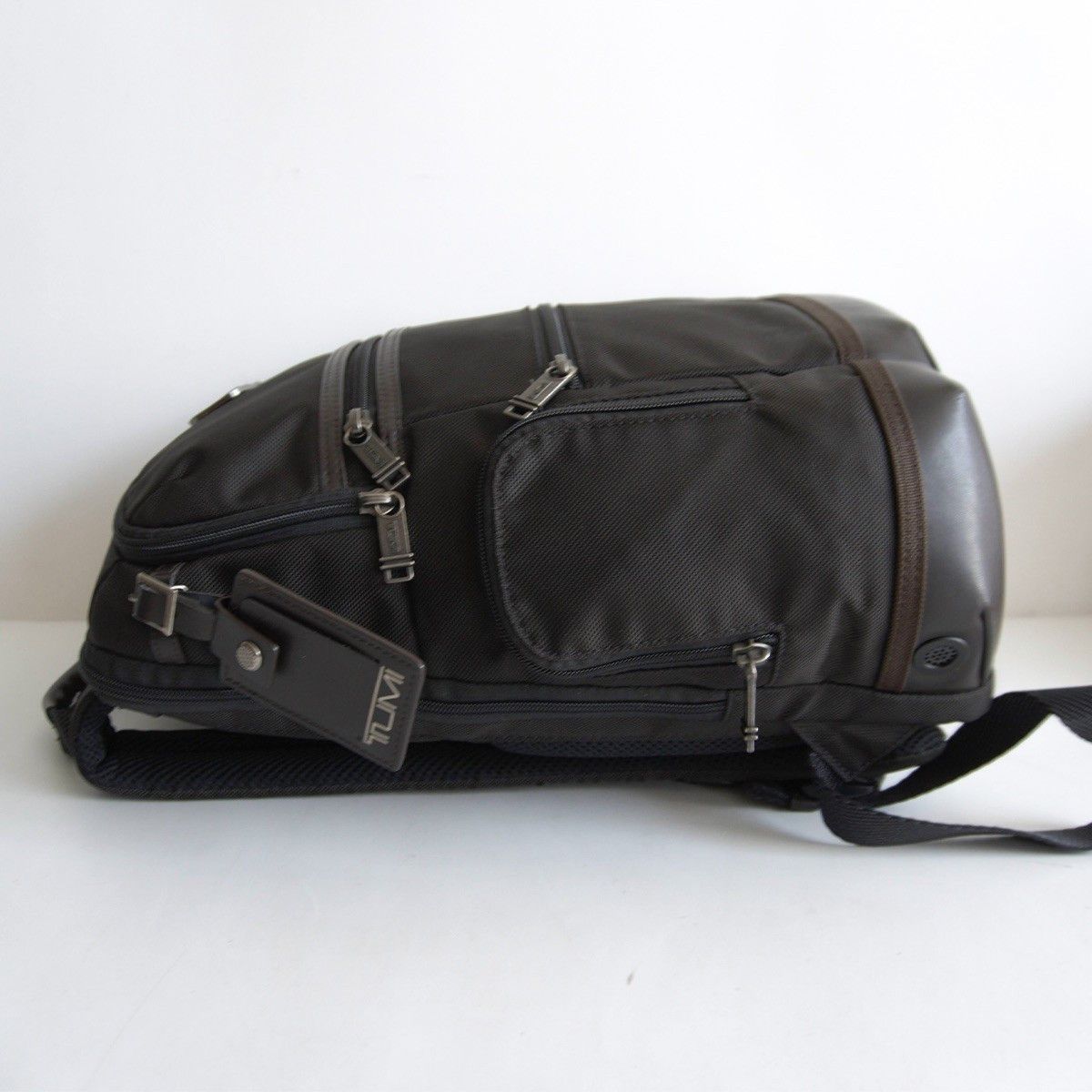 Tumi TUMI Alpha Bravo Parrish Backpack Black Brown Size ONE SIZE Size ONE SIZE - 4 Thumbnail
