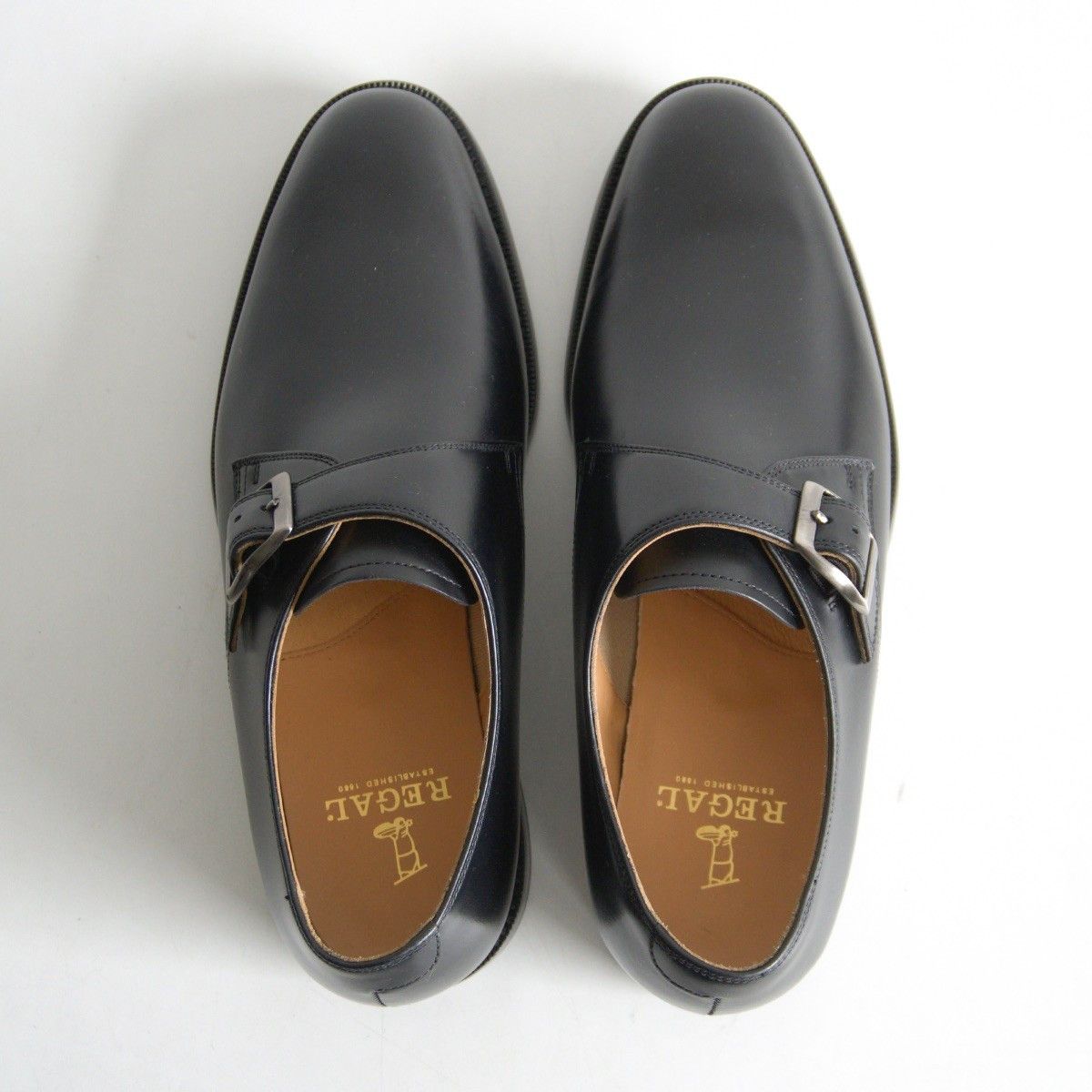REGAL REGAL Monk Strap Leather Shoes Black Size 9 Size US 9 / EU 42 - 2 Thumbnail